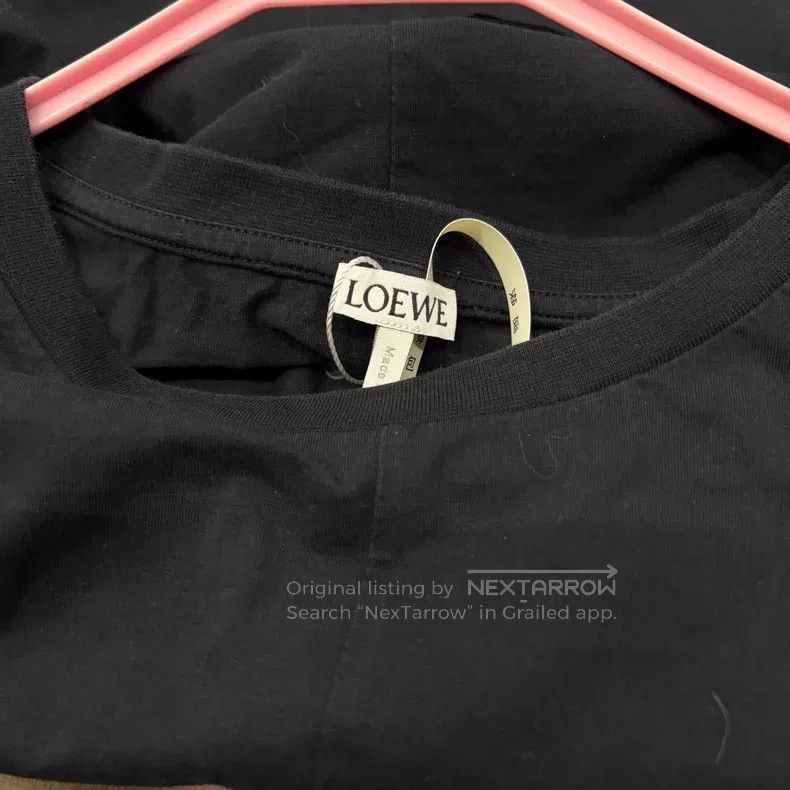 Loewe Loewe Black Short-sleeve with Small Logo on Chest Size M / US 6-8 / IT 42-44 - 3 Thumbnail