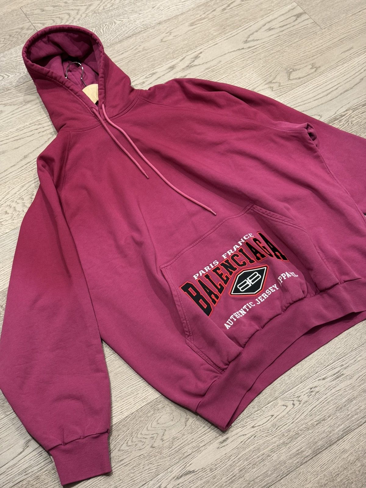 Balenciaga Balenciaga Pink Cotton Oversized Hoodie Size US L / EU 52-54 / 3 - 2 Thumbnail