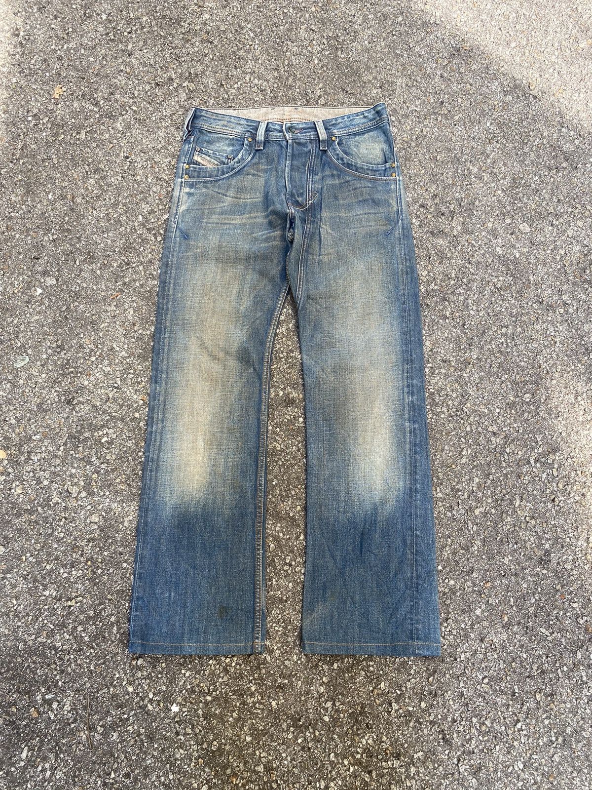 Diesel Diesel D Denim Straight Fit Mud Wash Rusty Jeans Size US 29 - 1 Thumbnail