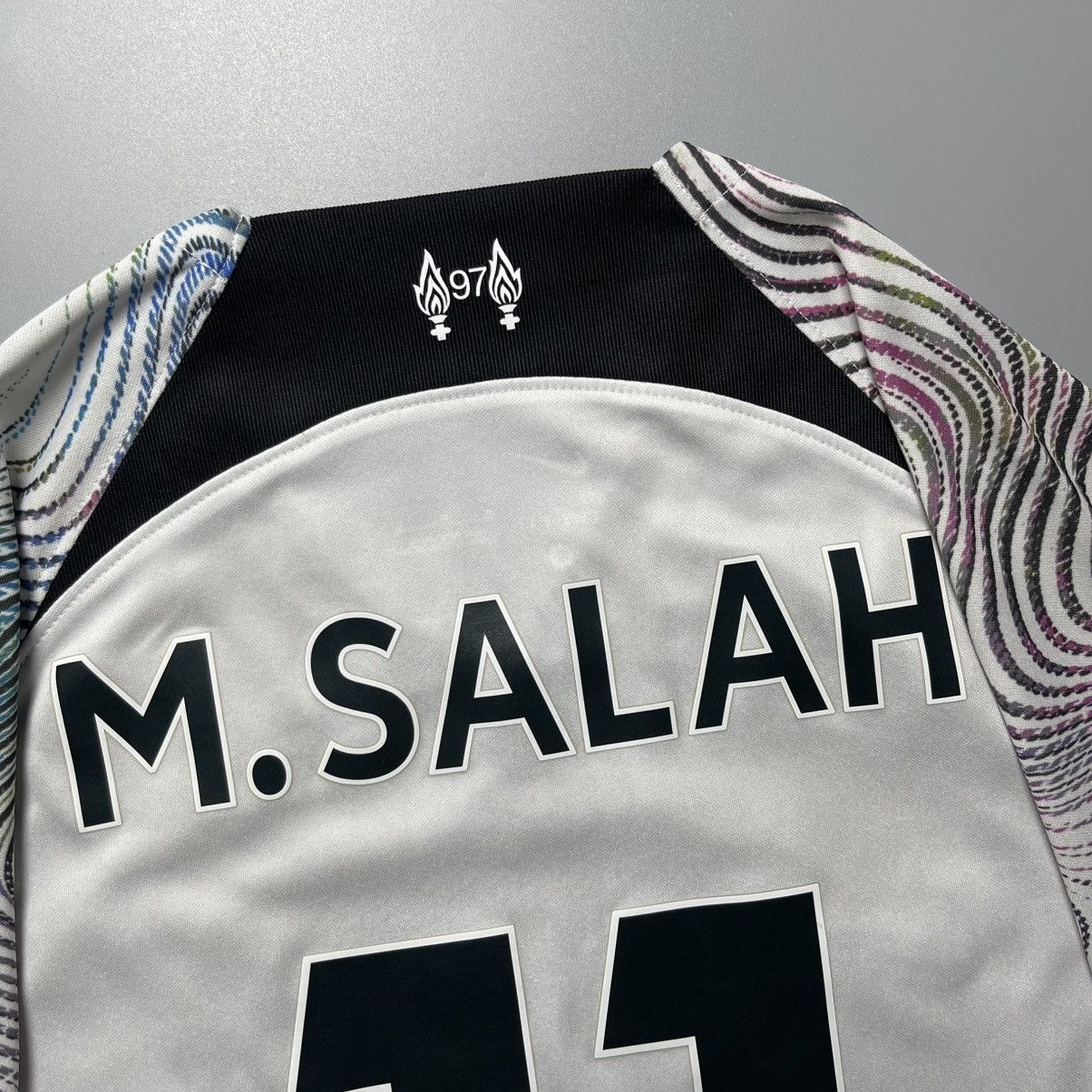 Nike × Vintage LIVERPOOL NIKE 2022/2023 FOOTBALL AWAY JERSEY #11 SALAH Size US M / EU 48-50 / 2 - 9 Thumbnail