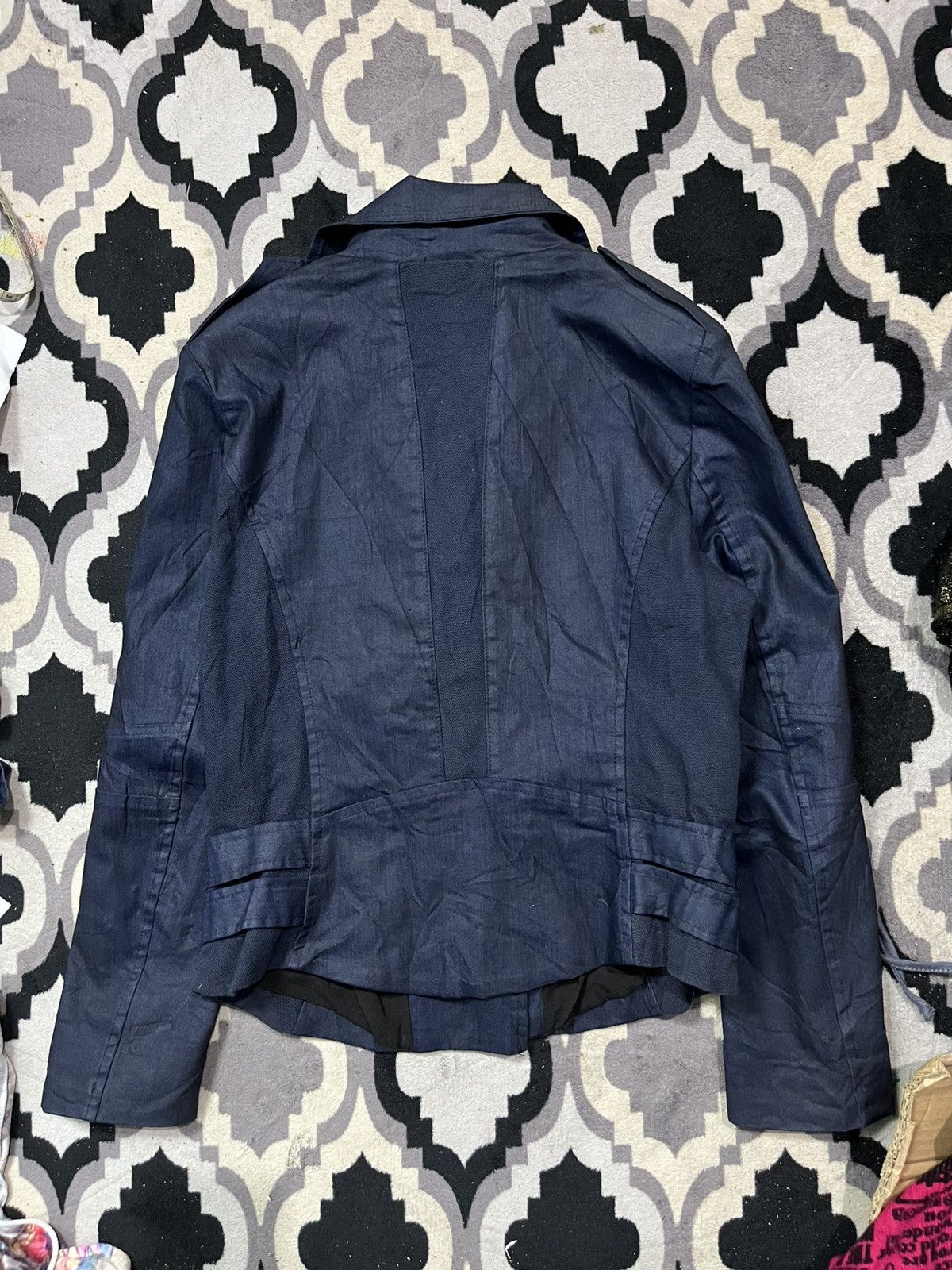 Isamu Katayama Backlash Think about waxed bondage punk jacket Size US M / EU 48-50 / 2 - 4 Thumbnail