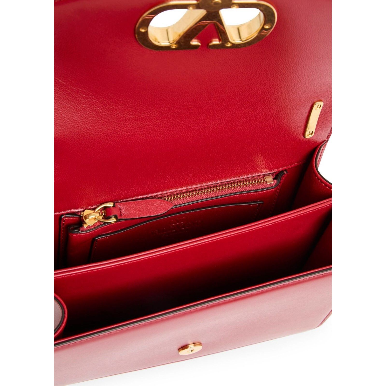 Valentino VALENTINO GARAVANI Vain Small $4100 Red Shiny Leather Should Size ONE SIZE - 4 Thumbnail