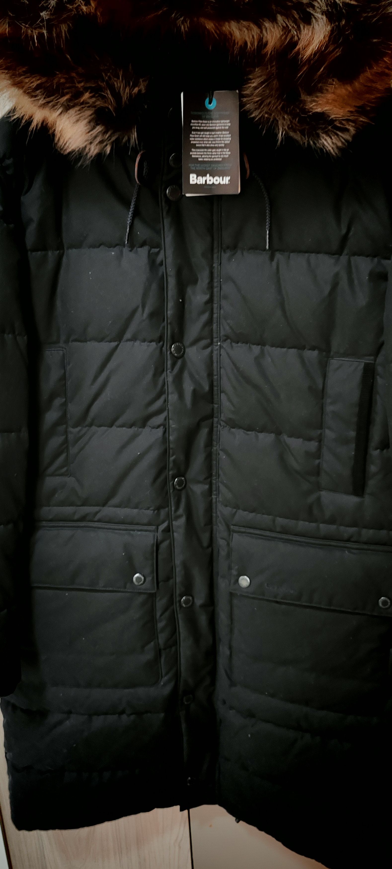 Barbour Veste à capuche Barbour Cirée / matelassée Baffle Tg:M Size US M / EU 48-50 / 2 - 12 Thumbnail