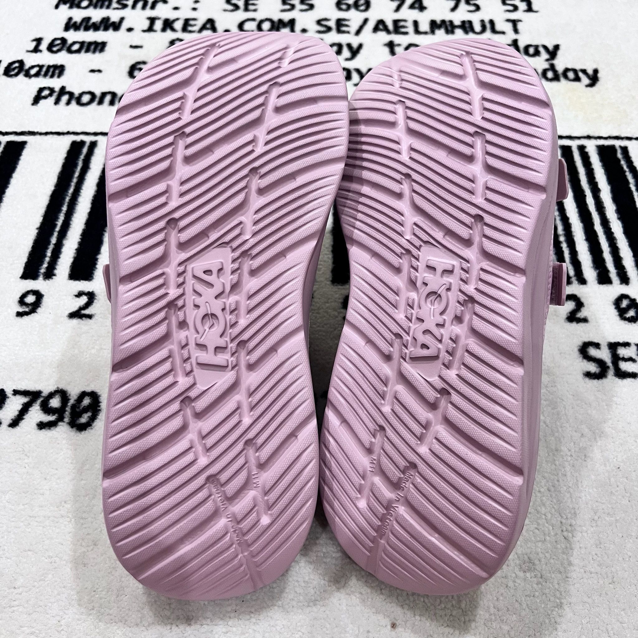 Hoka Hoka Ora Luxe Recovery Slides PALE MAUVE / WISTFUL MAUVE Size US 11 / EU 44 - 7 Thumbnail
