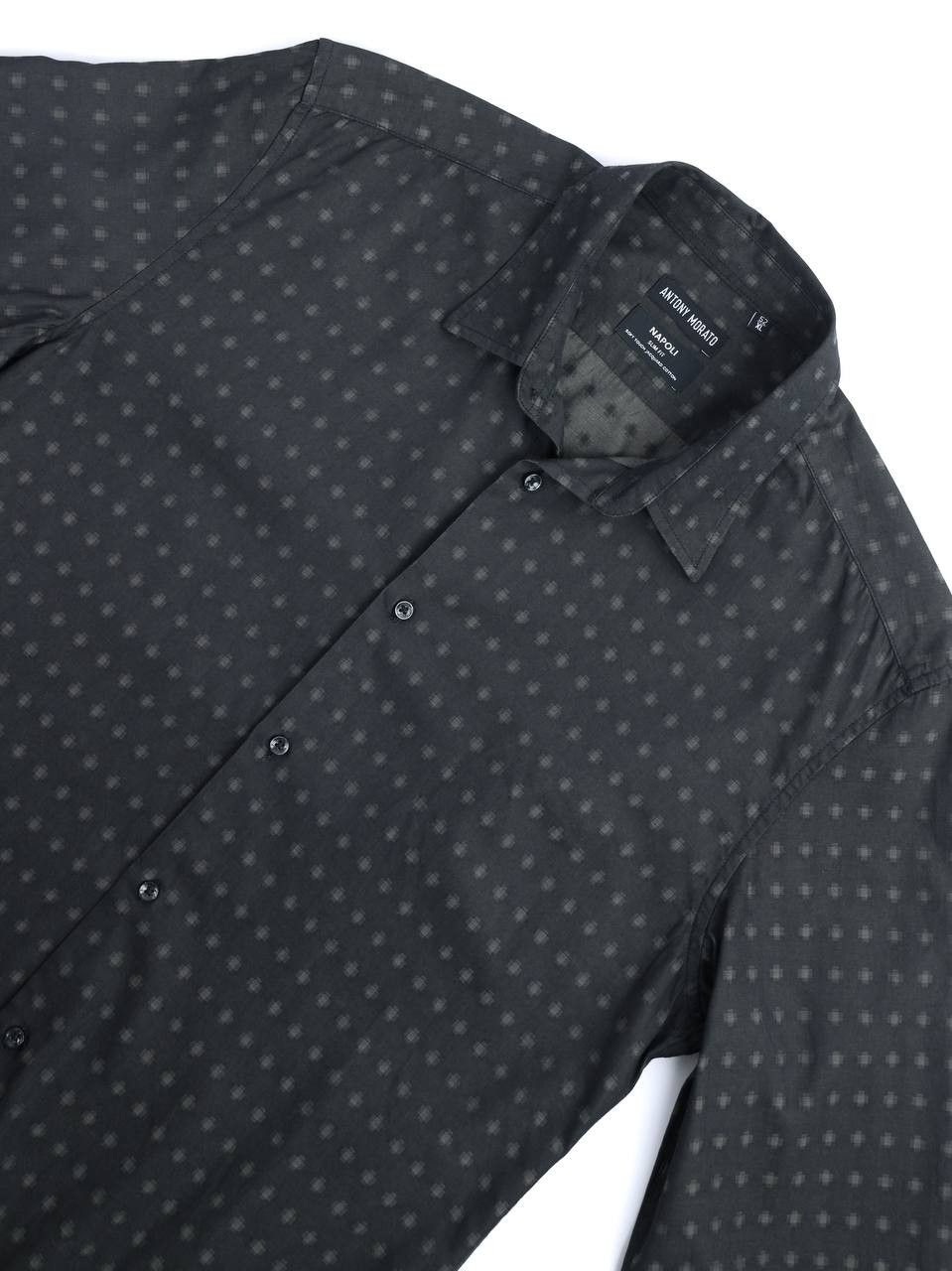 Antony Morato ANTONY MORATO Slim fit jacquard cotton shirt Size US XL / EU 56 / 4 - 2 Thumbnail