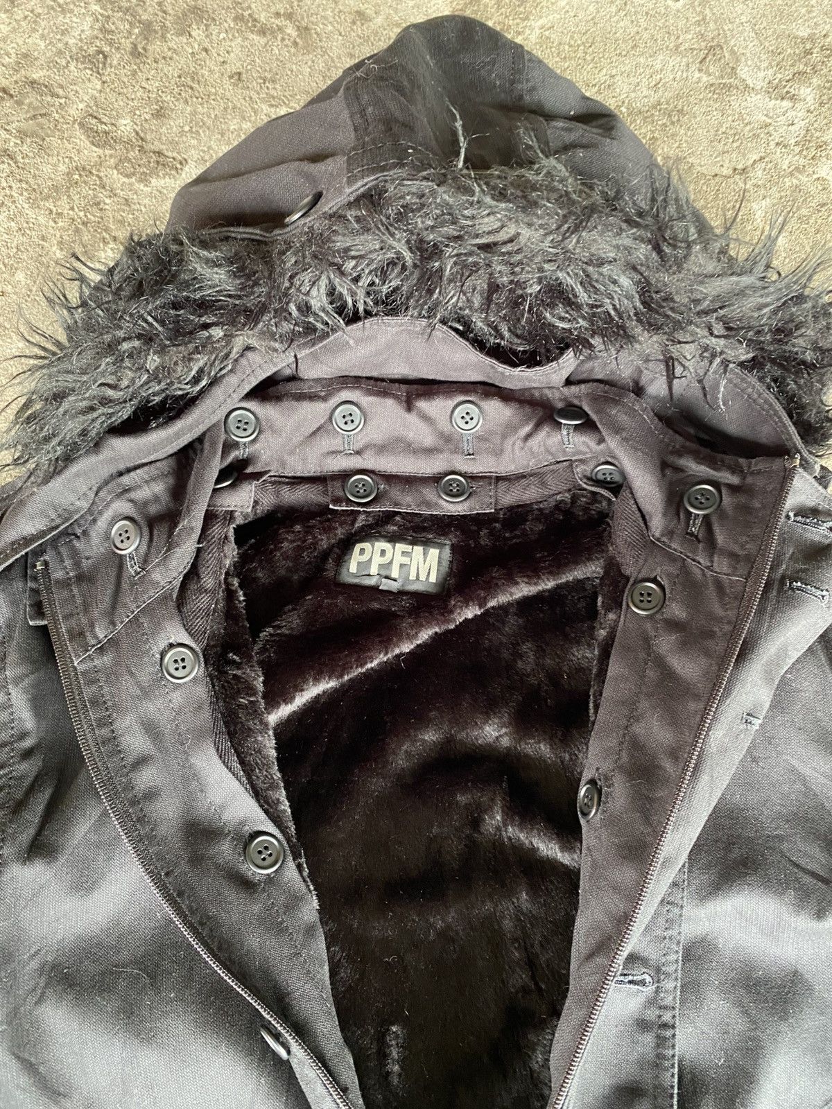 If Six Was Nine × Japanese Brand × PPFM PPFM Japanese Bindage Fur Hooded IfsixwasnineLGB Style Size US M / EU 48-50 / 2 - 13 Thumbnail