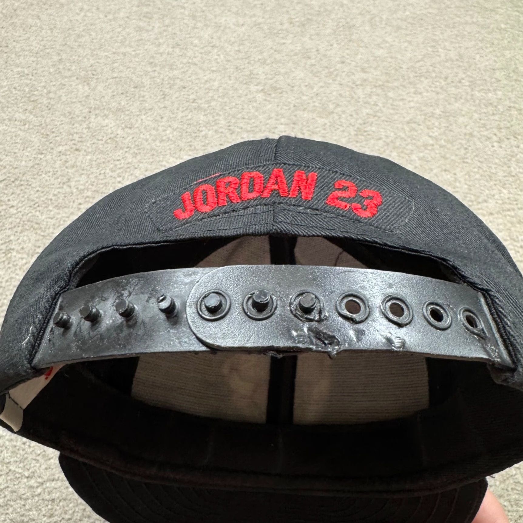 NBA VINTAGE Ajd Mens Chicago Bulls Hat Black One Size Snap Back Jordan 23 Logo NBA Size ONE SIZE - 2 Thumbnail