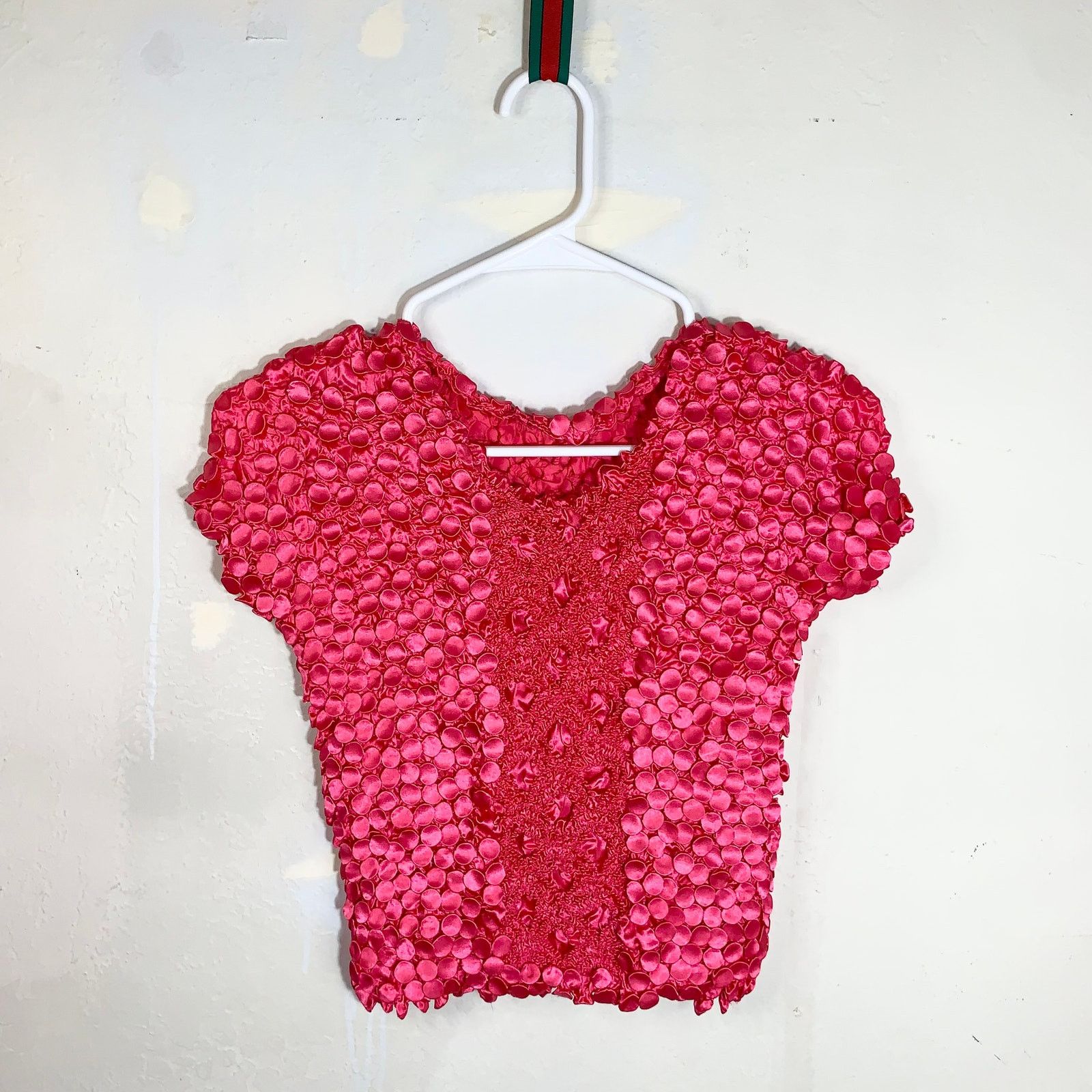 Other Pink Strechable Popcorn Textured Tank Top Size XS Size XS / US 0-2 / IT 36-38 - 1 Thumbnail