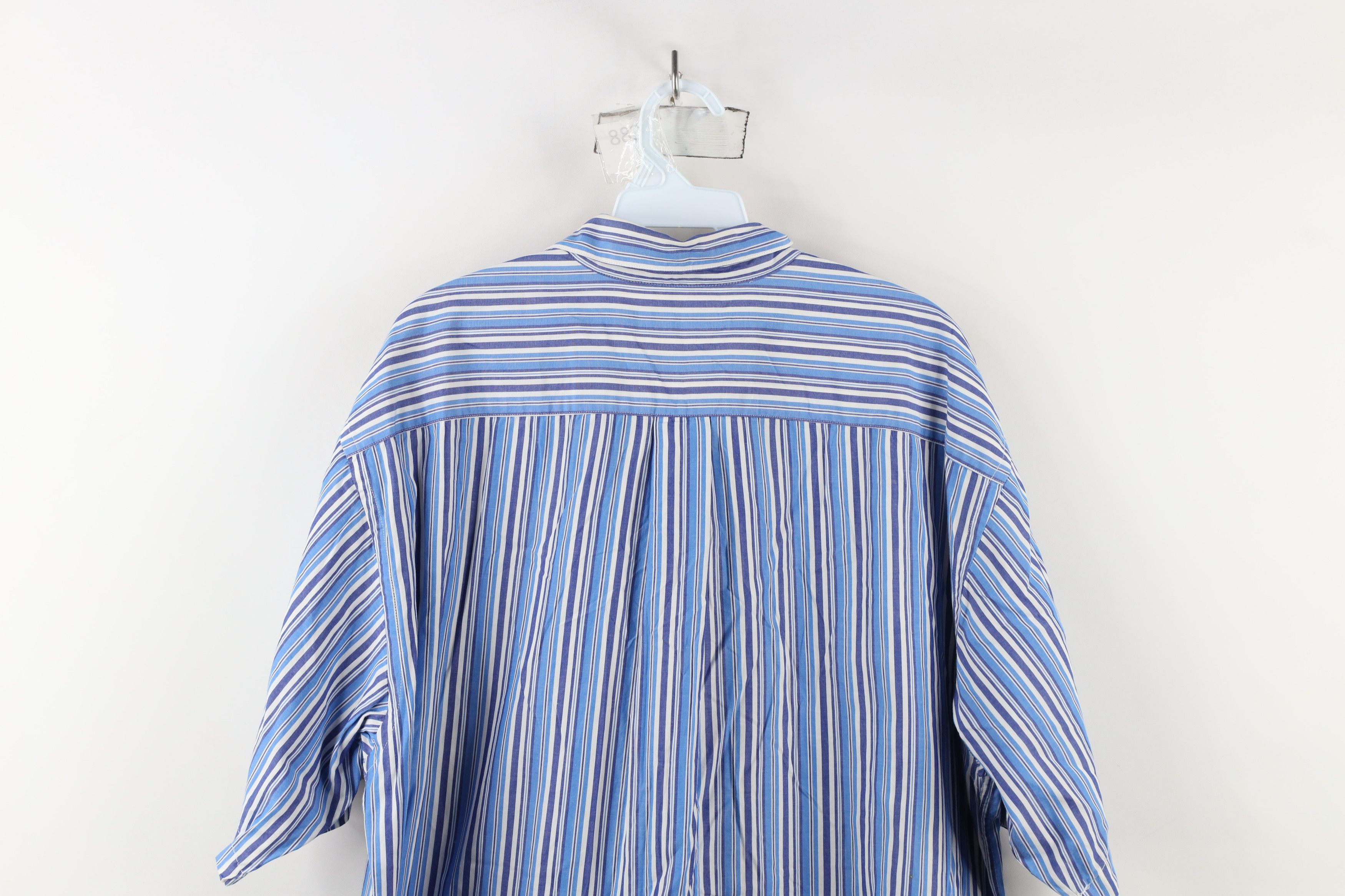 Gap × Vintage Vintage 90s Gap Striped Short Sleeve Collared Button Shirt Size US L / EU 52-54 / 3 - 9 Thumbnail