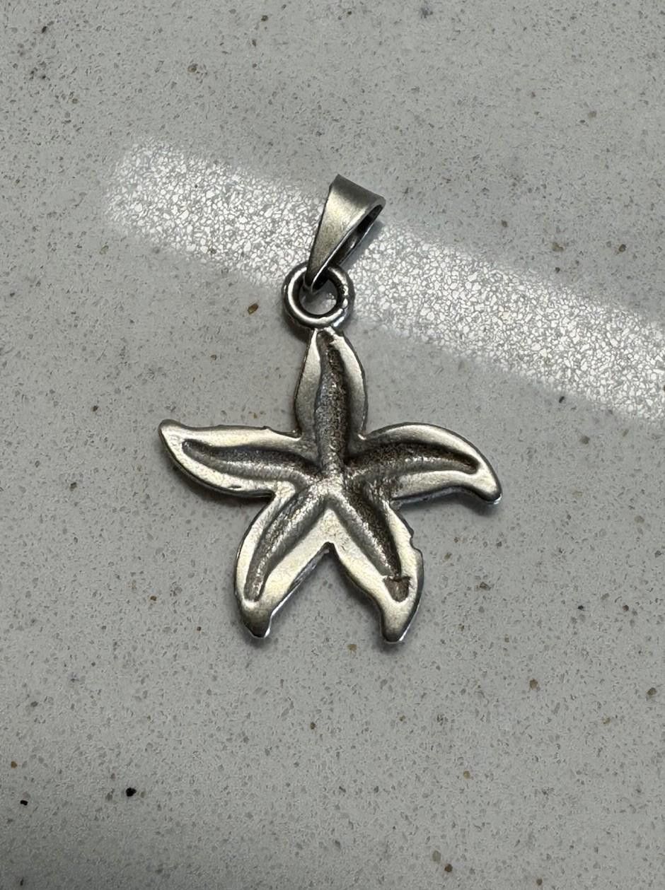 Designer Sterling SilverTextured Starfish Design Mexican Pendant .925 Size ONE SIZE - 3 Thumbnail