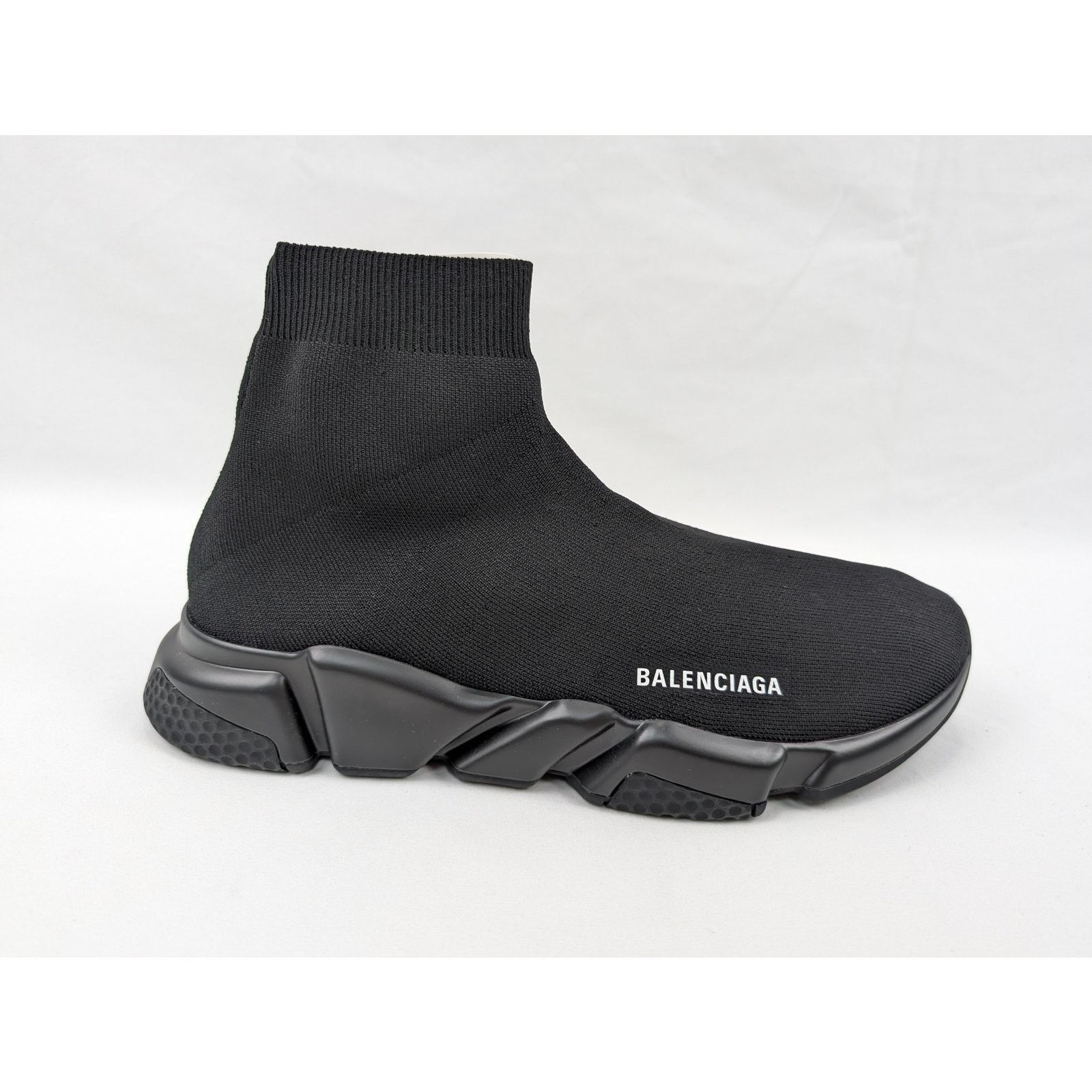 Balenciaga o1rshd1 Q:2 / New Rec.Knit Speed LT Sneakers in Black Size US 13 / EU 46 - 1 Thumbnail