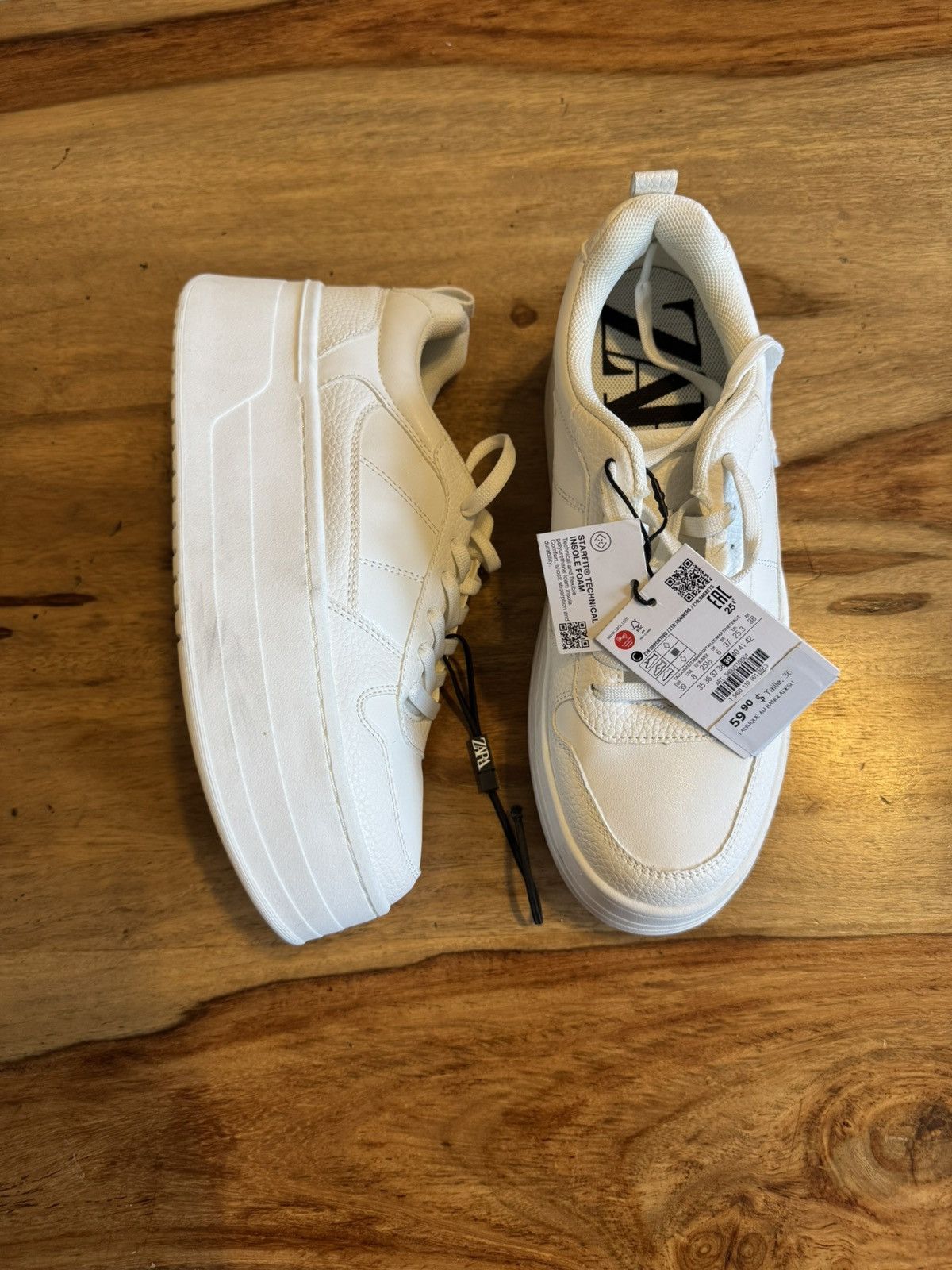Zara Brand new Zara platform sneakers Size US 8 / IT 38 - 2 Thumbnail