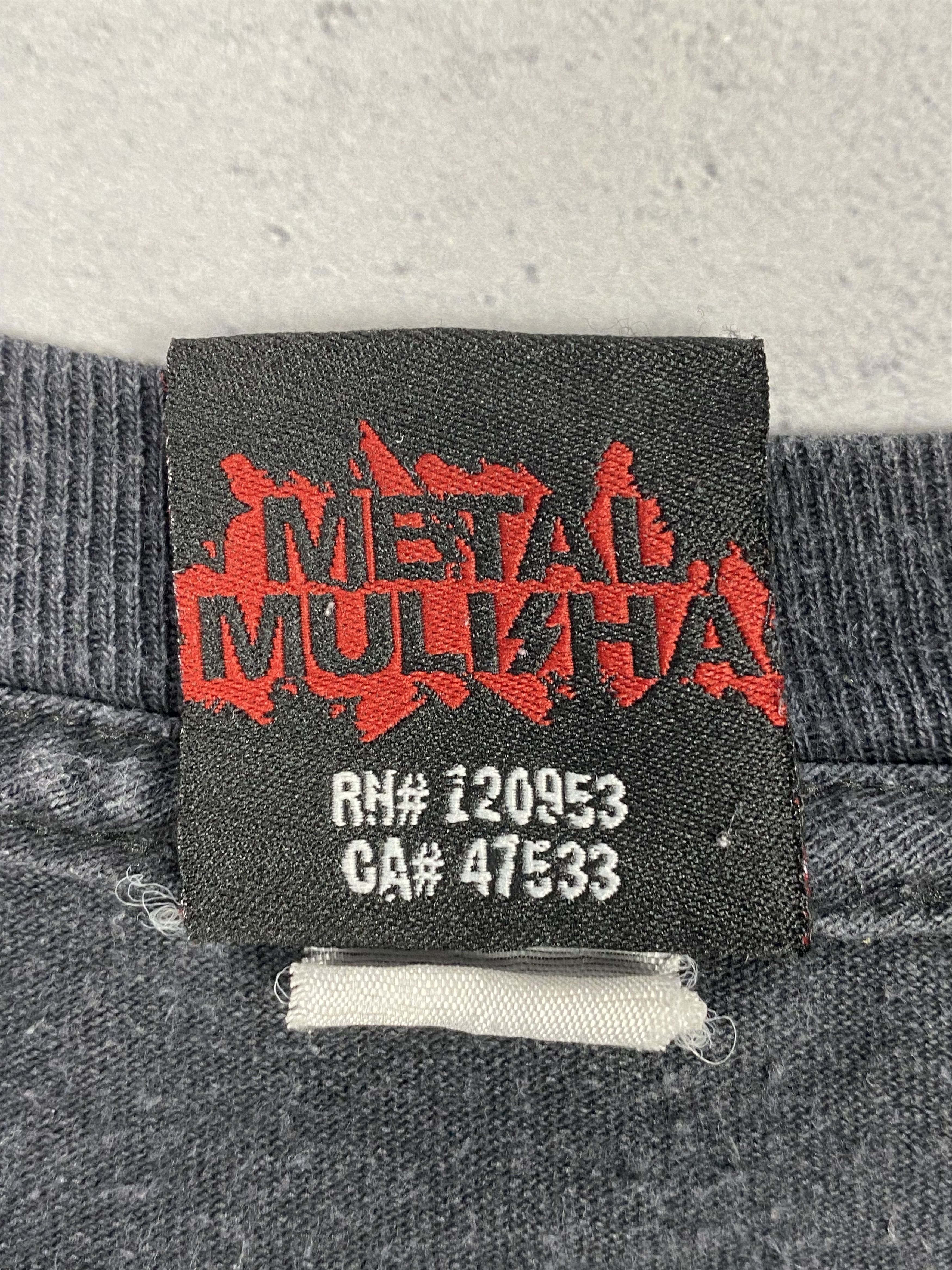 Band Tees Vintage Metal Mulisha Big Logo Skull Graphic y2k T Shirt Size US L / EU 52-54 / 3 - 18 Thumbnail