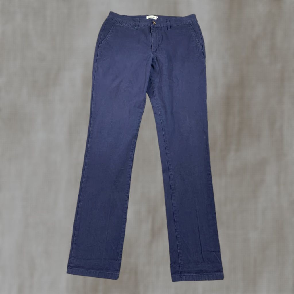 Taylor Stitch The Slim Chino Pants Mens 32x34 Navy 100% Organic Cotton Twill Chino Mens Slim Navy Pants