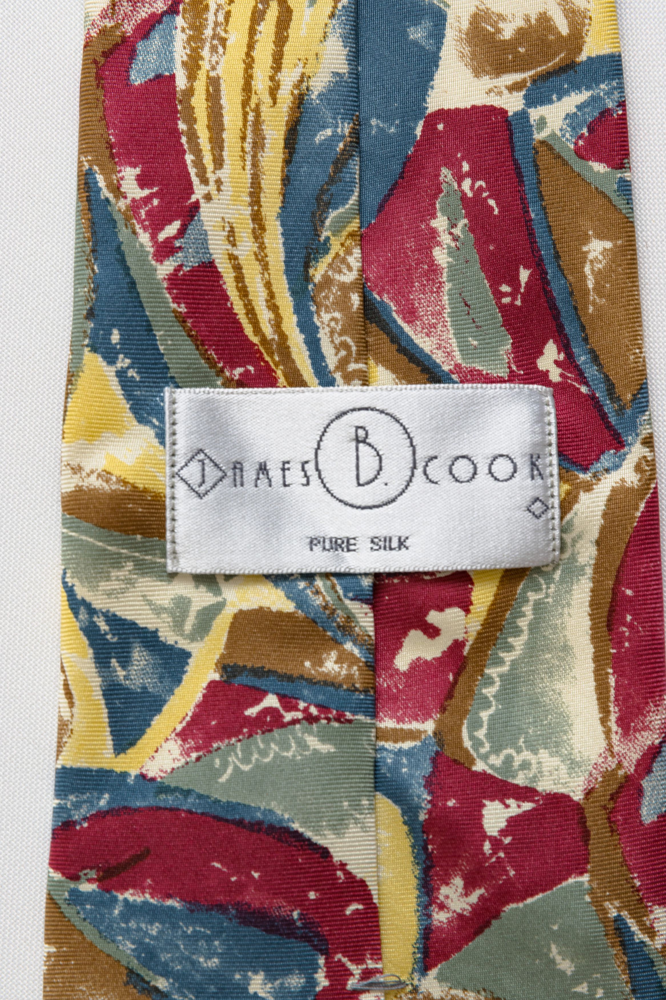 Japanese Brand man Tie abstract pattern print necktie silk tie 065 Size ONE SIZE - 6 Thumbnail