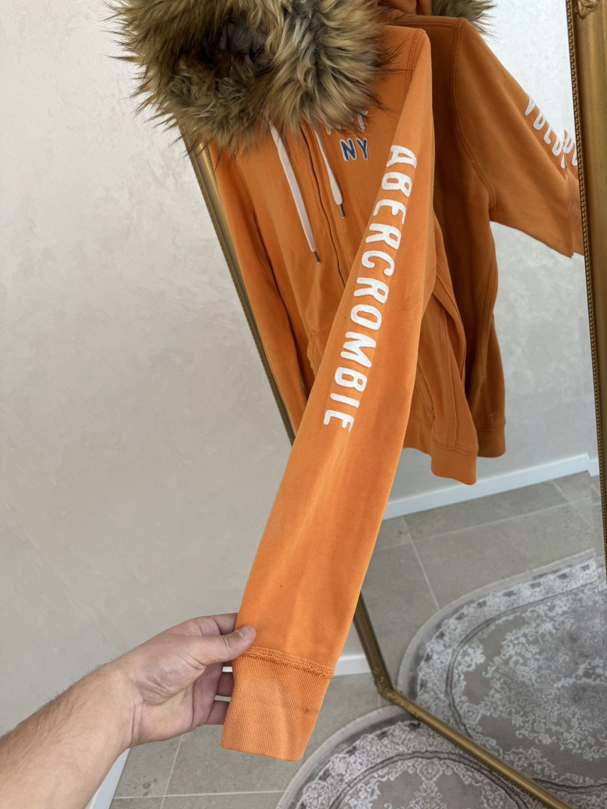 Abercrombie & Fitch Vtg Y2K If6was9 LGB Goa Vibe Abercrombie Fitch fur Hood Size L / US 10 / IT 46 - 3 Thumbnail