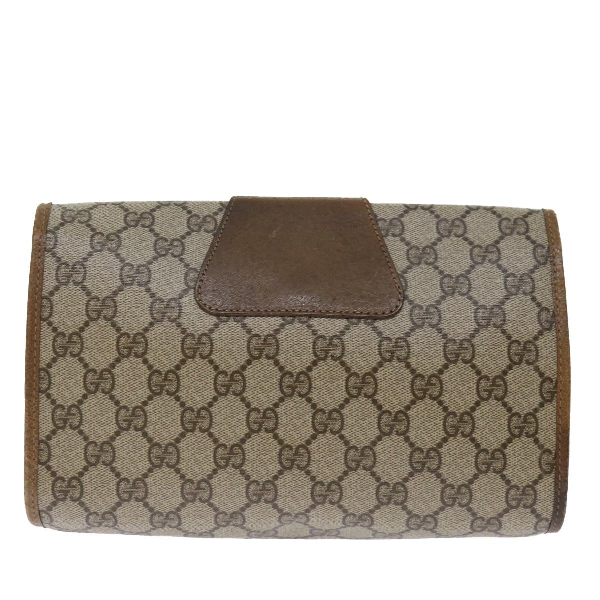 Gucci GUCCI GG Supreme Web Sherry Line Clutch Bag Beige Green 89 Size ONE SIZE - 2 Thumbnail