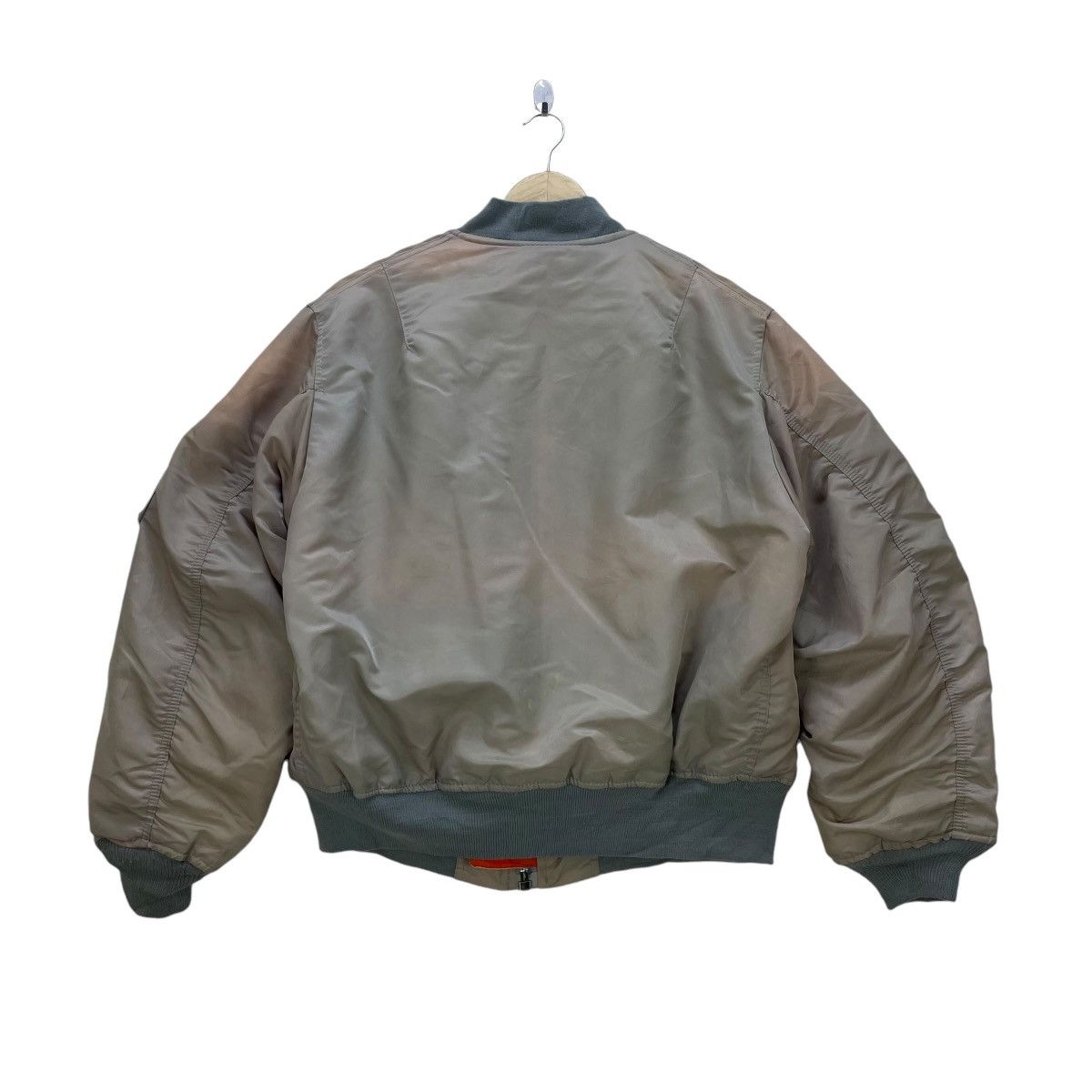 Alpha Industries 💥Vintage Faded Alpha Industries Bomber Flight Jacket Size US M / EU 48-50 / 2 - 2 Thumbnail