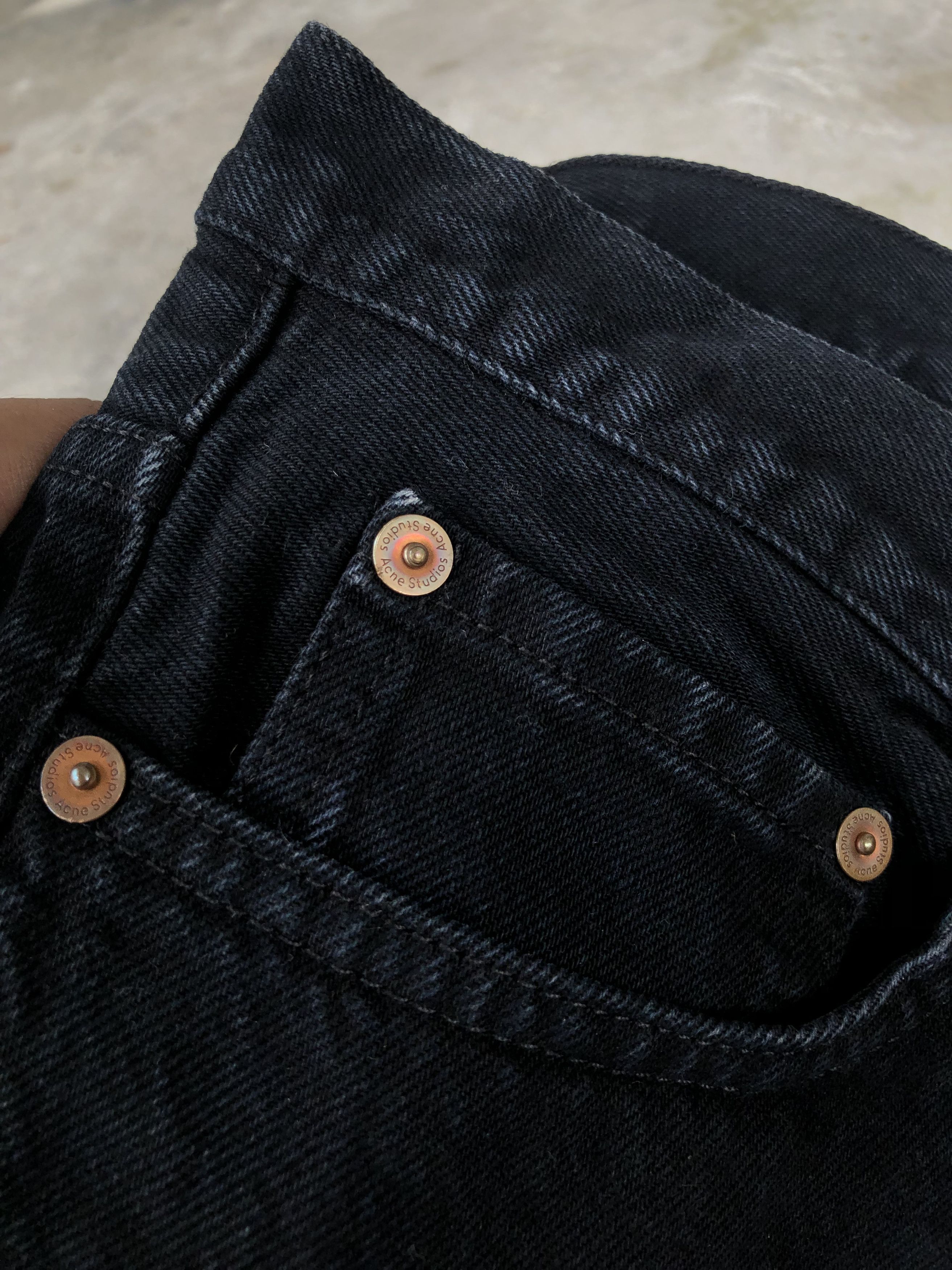 Acne Studios Acne Studios Town Over Black denim Size US 29 - 8 Thumbnail