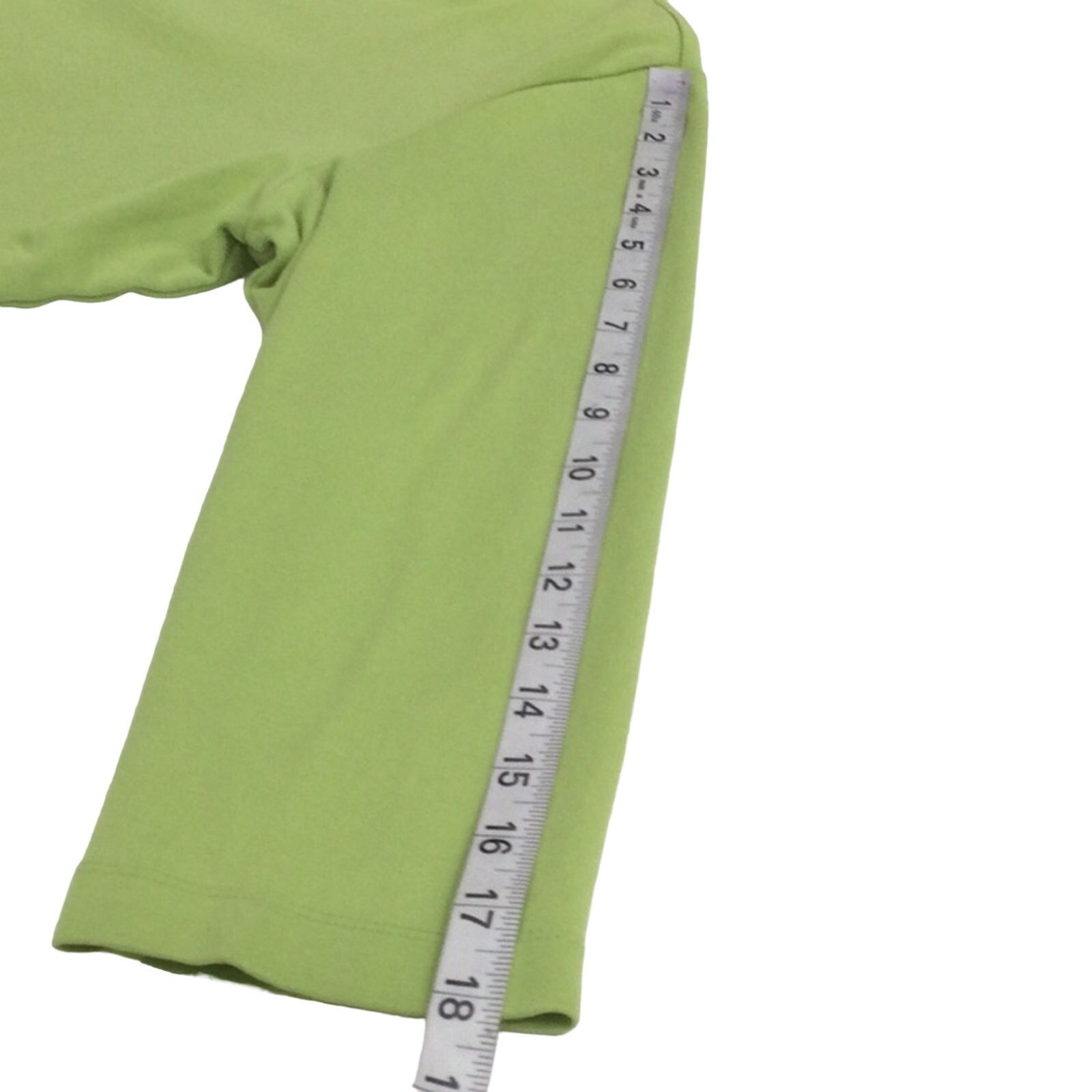 Chicos Chico's Lime Green 3/4 Sleeve V-neck T-shirt Size 2/L/12 Size L / US 10 / IT 46 - 15 Thumbnail