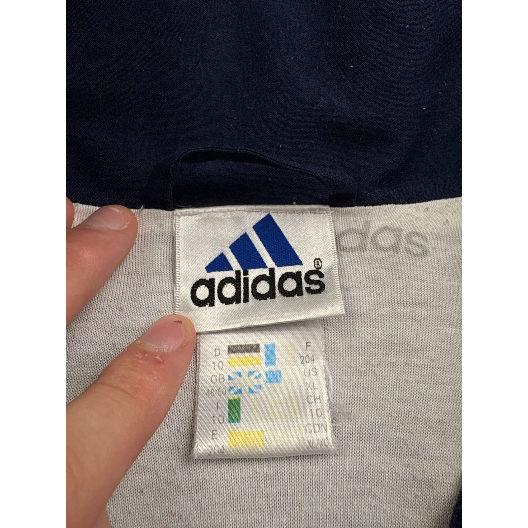 Adidas Adidas Originals Navy & White Full-Zip Track Jacket With Emb Size US XL / EU 56 / 4 - 8 Thumbnail