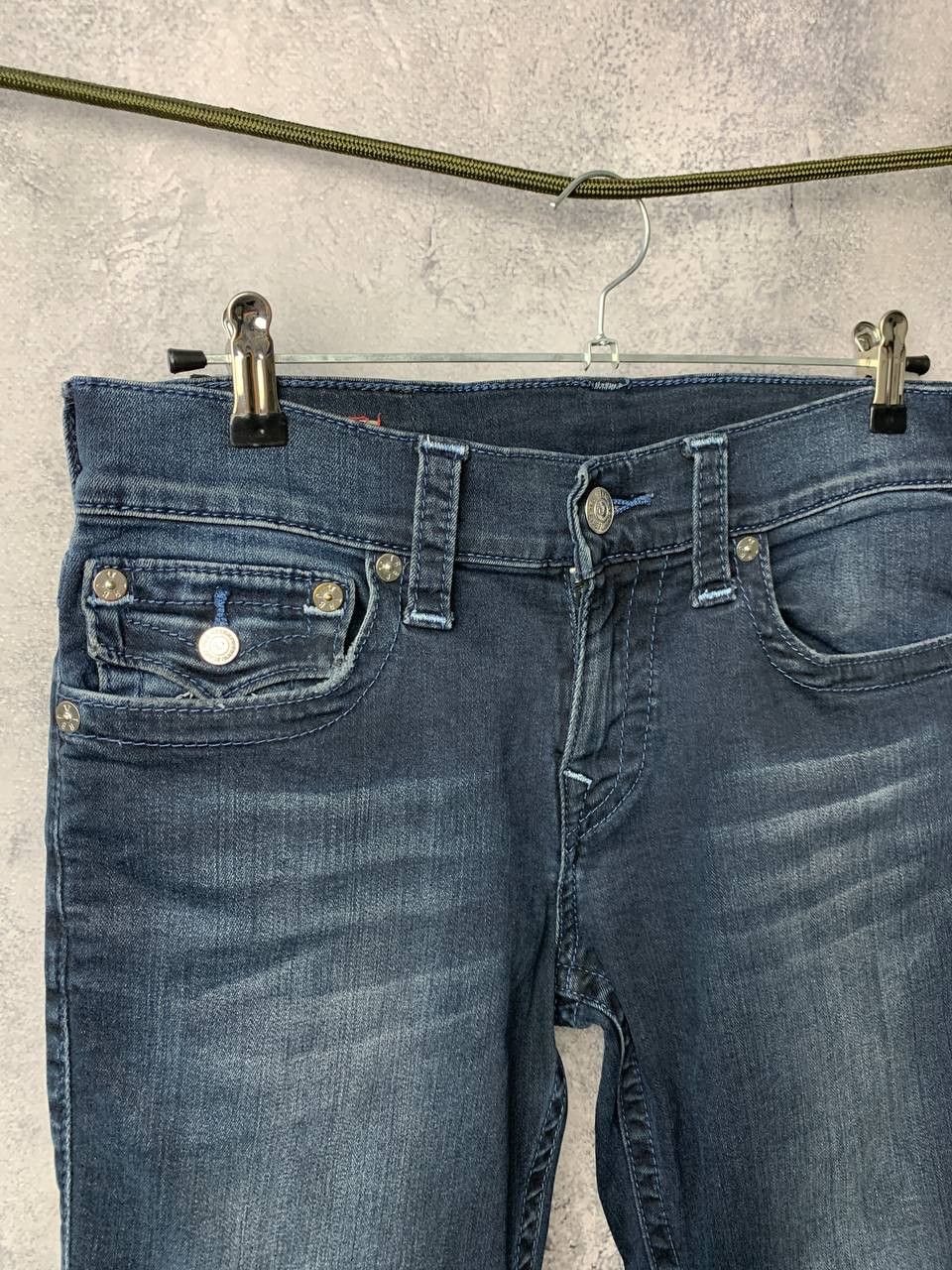 True Religion Geno Flap SN Relaxed Slim Denim Pants Blue