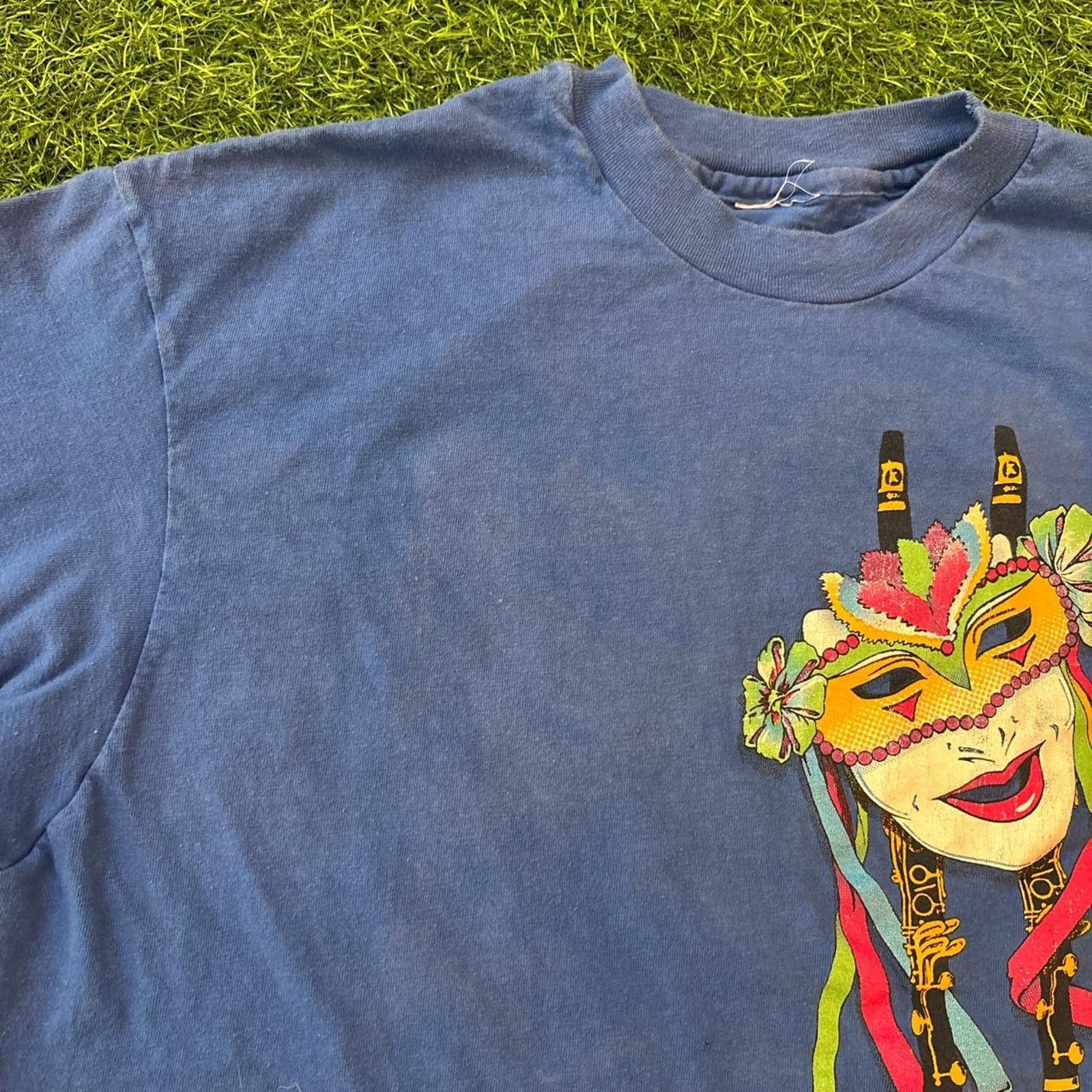 Other Blue 80s Vintage New Orleans Graphic Tee Size US XL / EU 56 / 4 - 6 Thumbnail