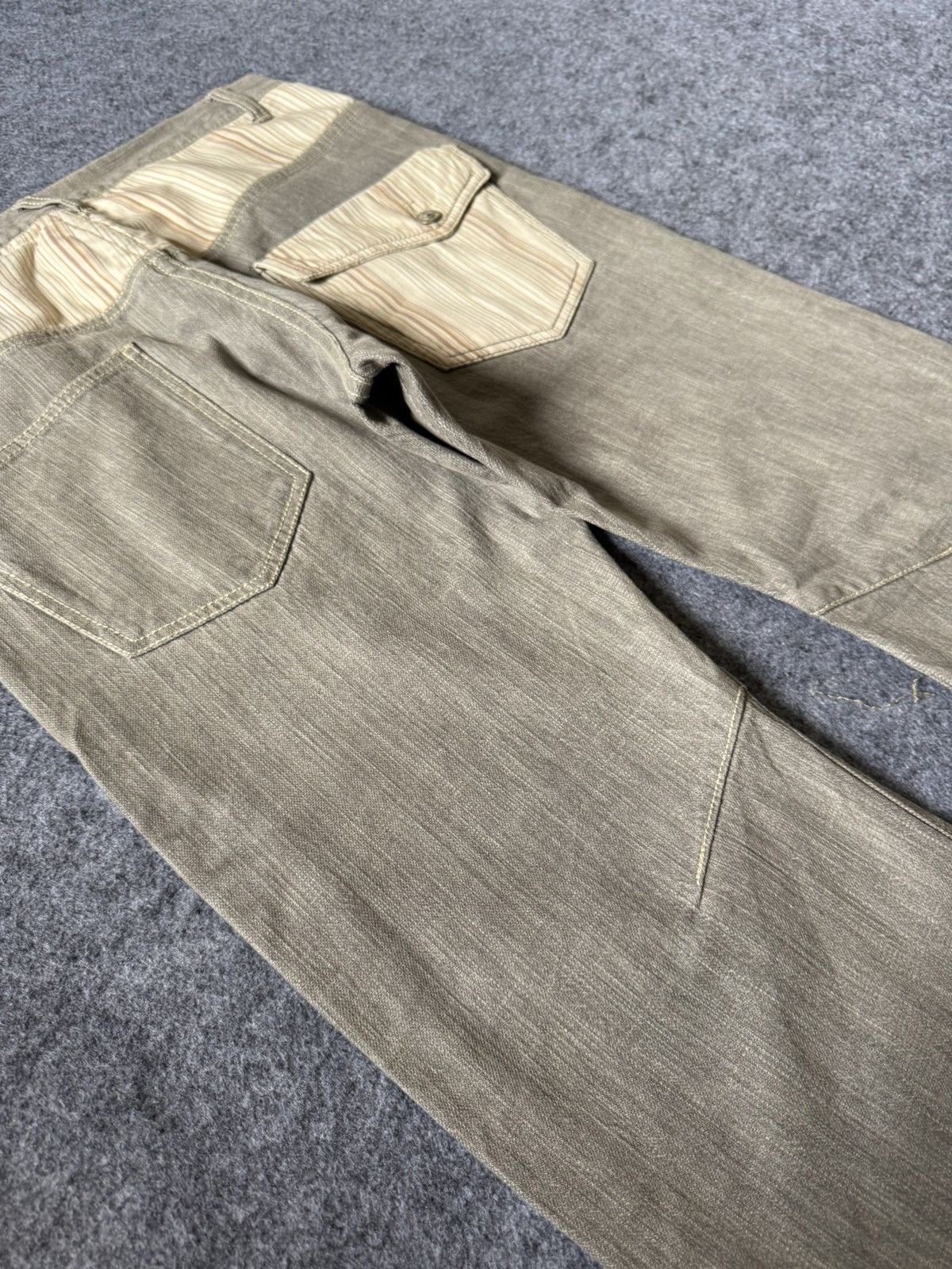 Japanese Brand × Vintage Bee Bell Japan hybrid Smokey Gray Jeans Size US 32 / EU 48 - 9 Thumbnail
