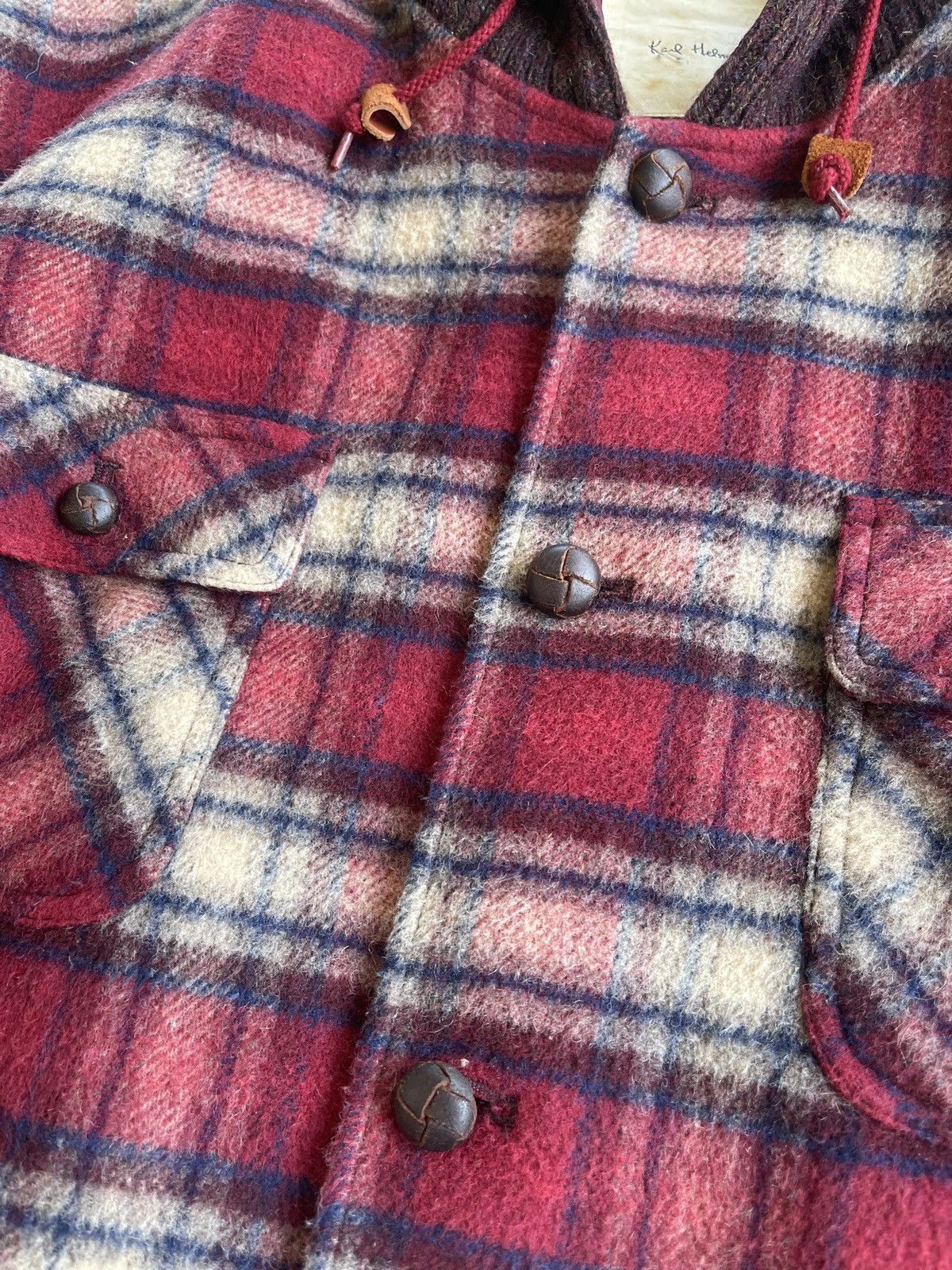 Karl Helmut Karl Helmut Check Hooded Parka Size US M / EU 48-50 / 2 - 8 Thumbnail