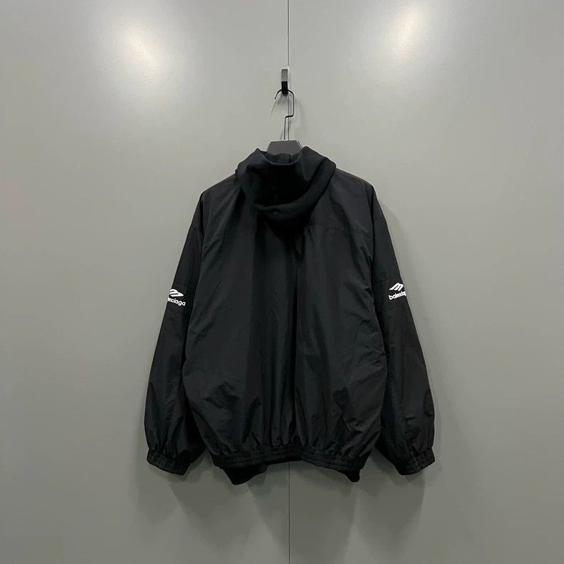 Balenciaga Balenciaga Patchwork logo embroidered hooded jacket Size US M / EU 48-50 / 2 - 2 Thumbnail