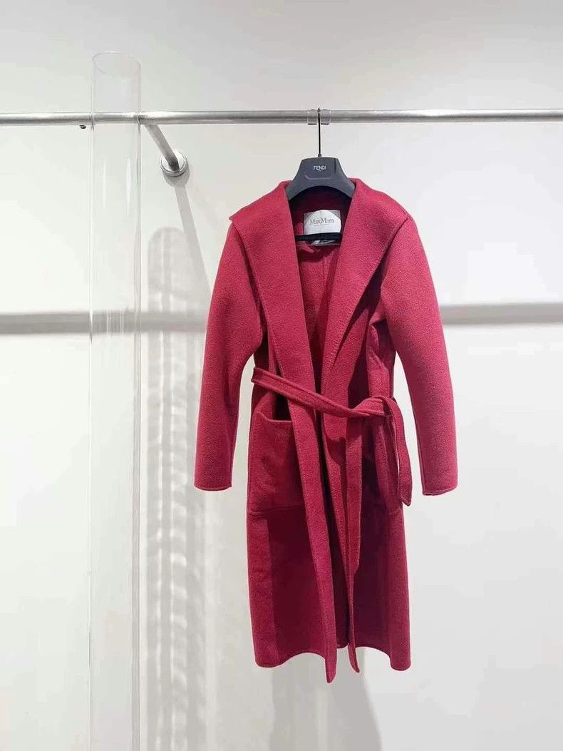 Max Mara Max Mara Rialto Burgundy Coat Size XS / US 0-2 / IT 36-38 - 1 Thumbnail
