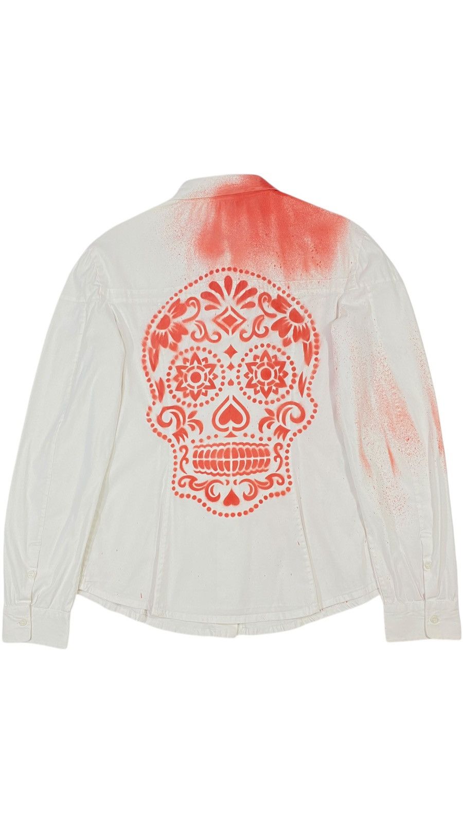 Prada 2007 Prada Custom Blood Stain Mexican Skull AvantGarde Shirt Size M / US 6-8 / IT 42-44 - 3 Thumbnail