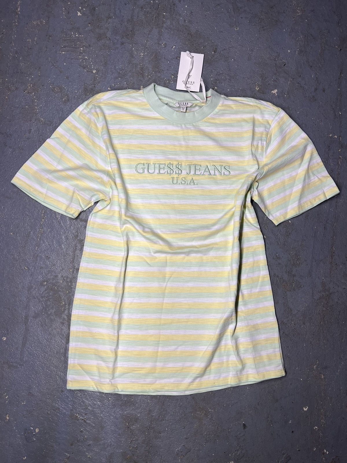 A$AP Rocky × Guess DEADSTOCK Guess x A$AP ROCKY Striped Tee Yellow Size US S / EU 44-46 / 1 - 1 Thumbnail