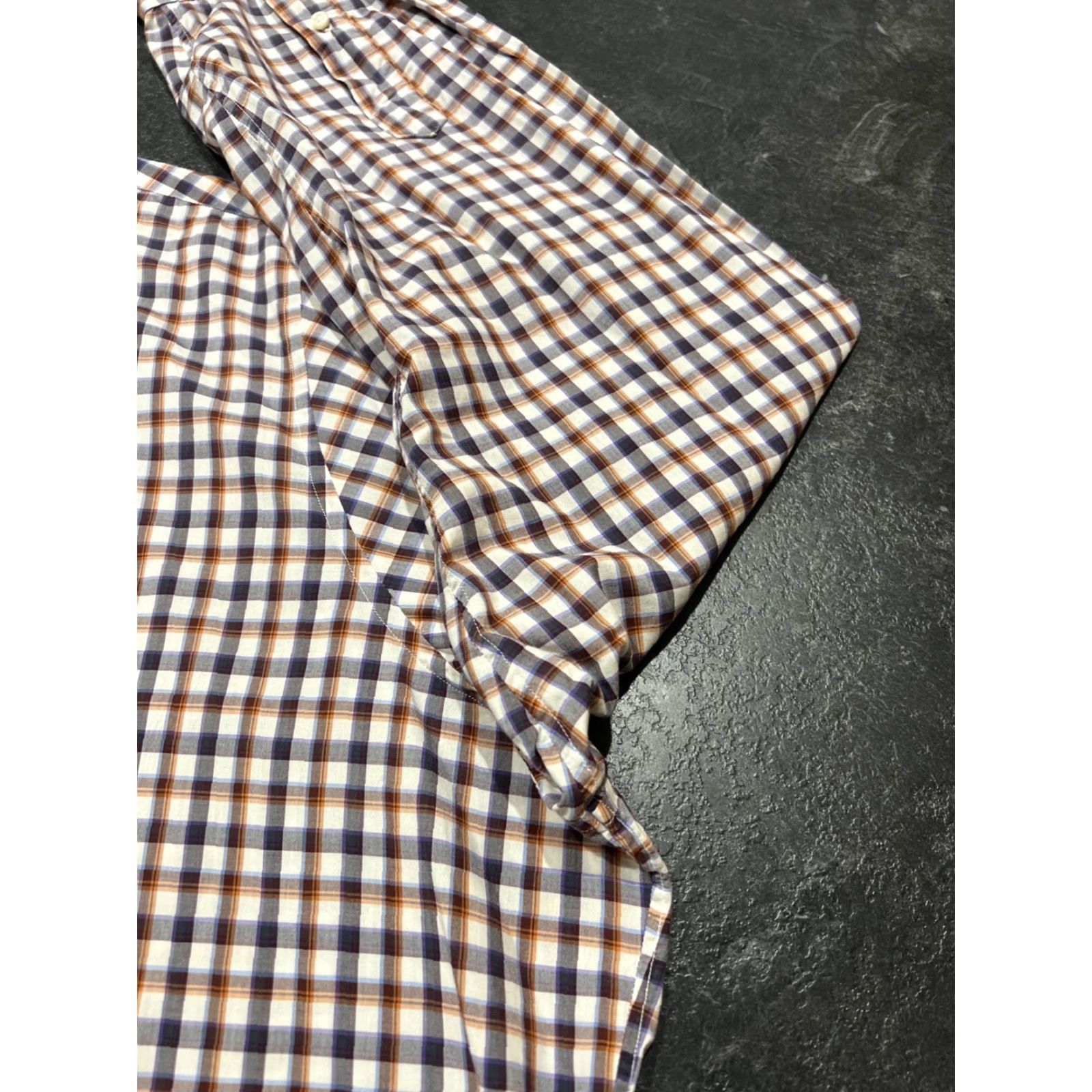 Sid Mashburn Sid Mashburn Men's 2XL Plaid Check Button-Up Shirt Regular Fit Multicolor Preppy Size US XXL / EU 58 / 5 - 2 Thumbnail