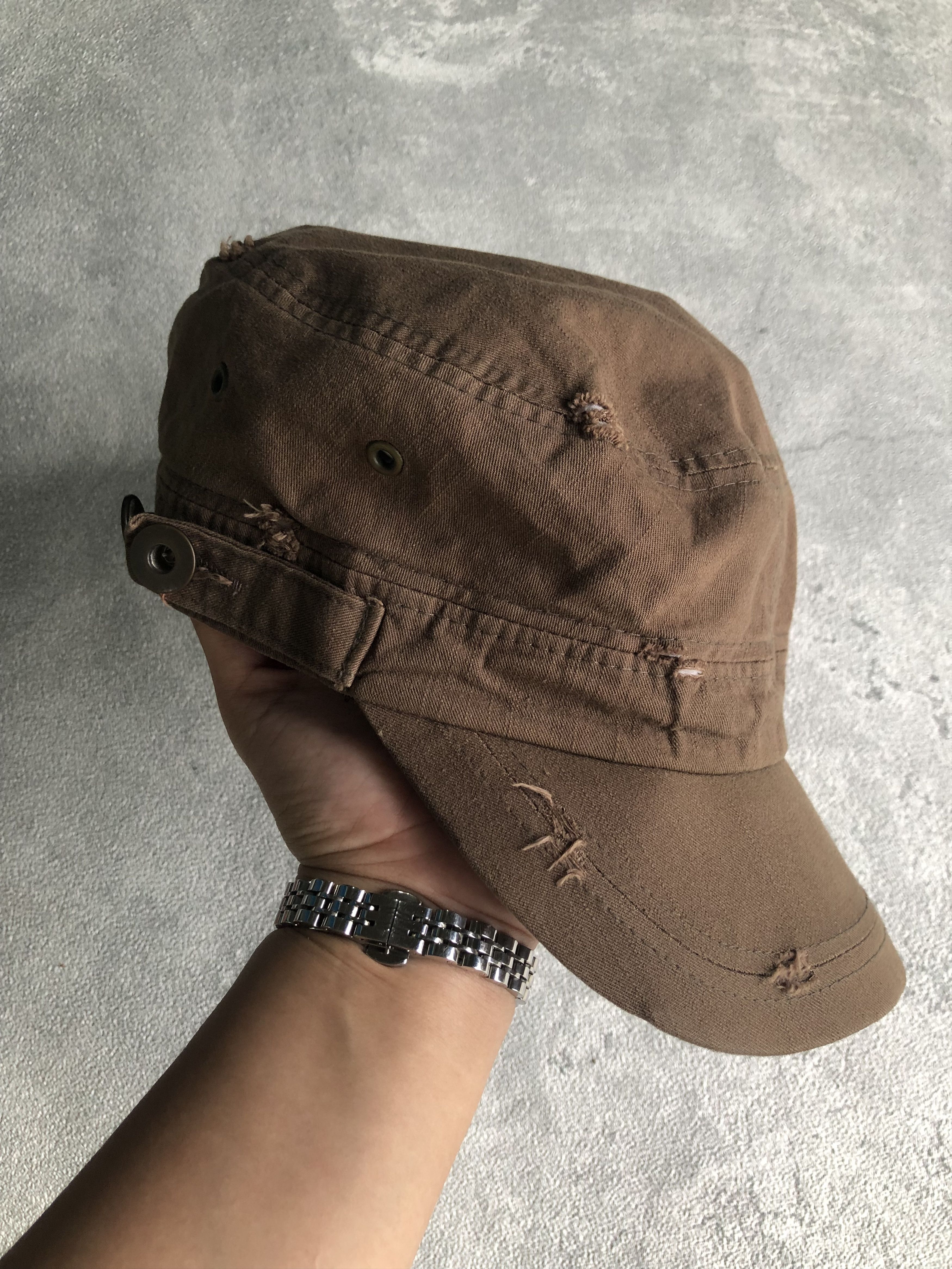 Japanese Brand Distressed Studded Gothic Hats Size ONE SIZE - 4 Thumbnail