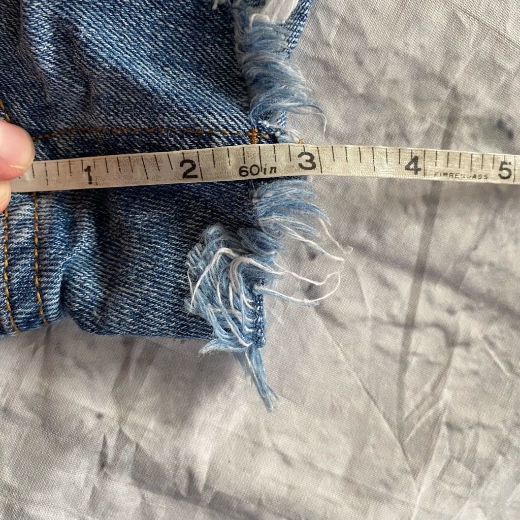 Other Wild fable women 0 high rise distressed ripped shorts blue Size 25" / US 0 / IT 36 - 6 Thumbnail