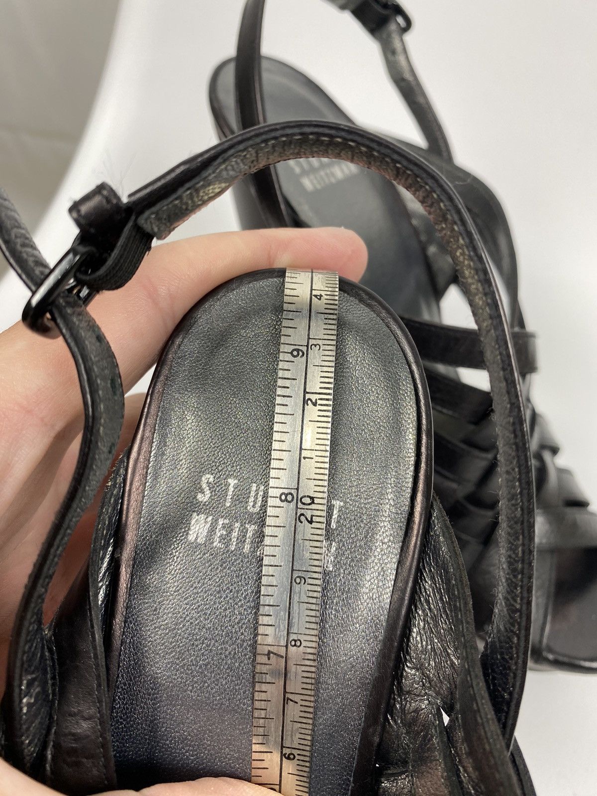 Stuart Weitzman Stuart Weitzman Genuine Leather Sandals Heels size 37 Size US 7 / IT 37 - 12 Thumbnail