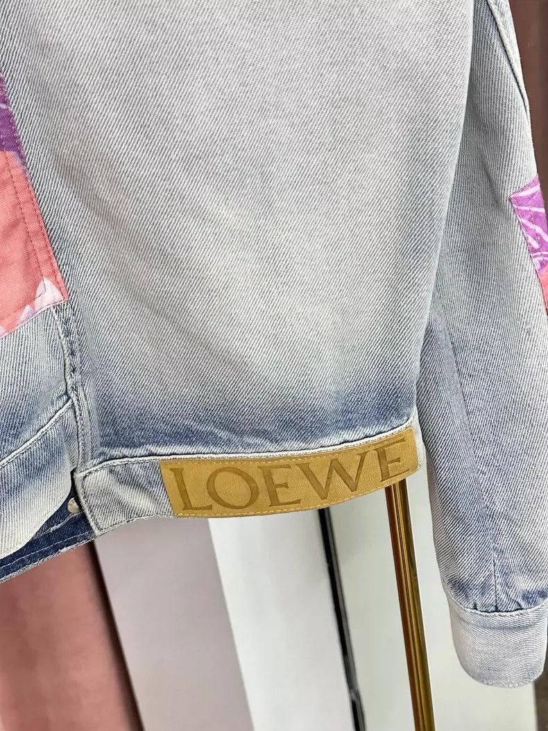 Loewe LOEWE Paula Ibiza patchwork printed denim jacket Size S / US 4 / IT 40 - 4 Thumbnail