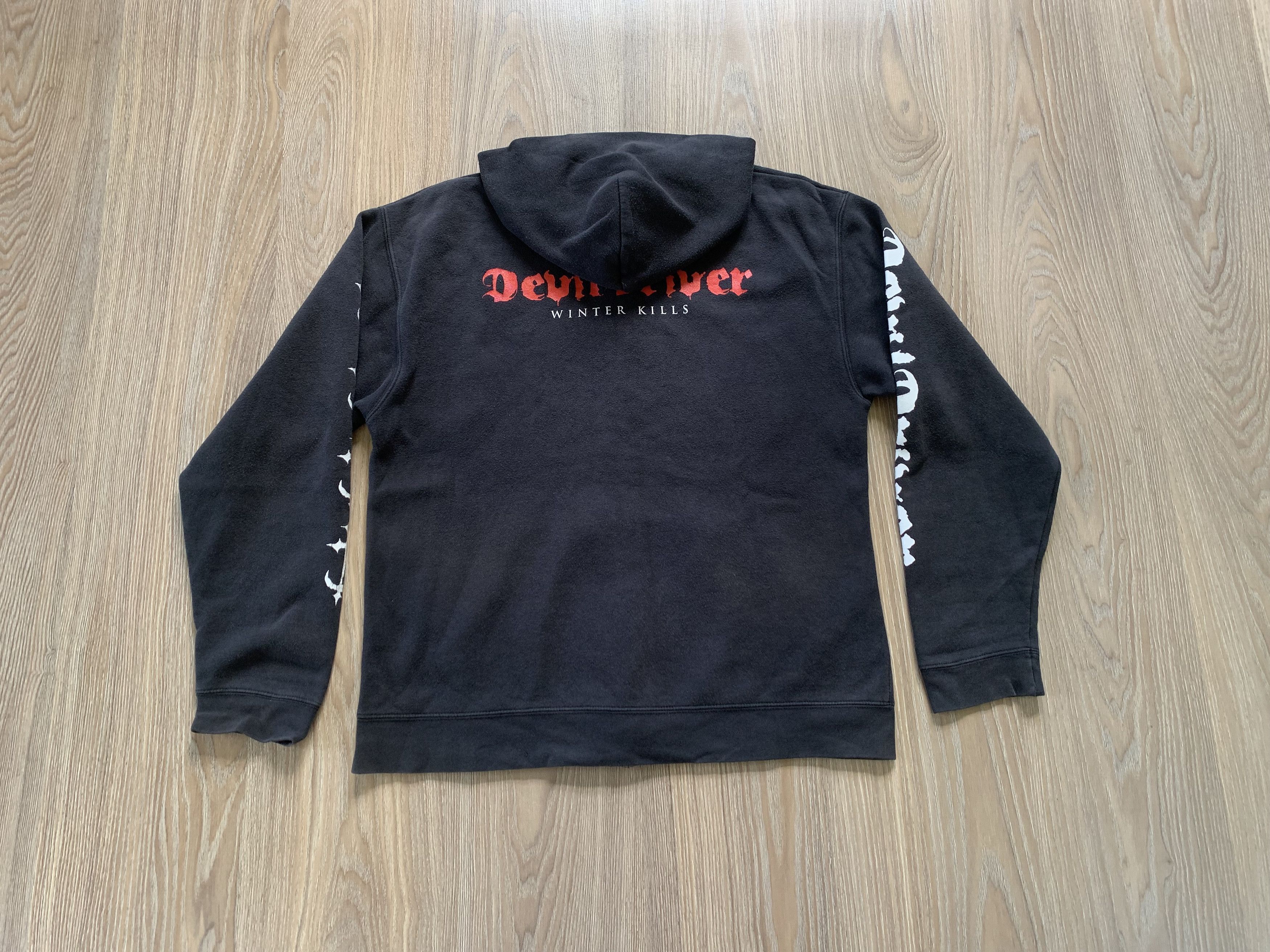 Fruit Of The Loom Vintage Devil Driver Black Cotton Hoodie Size US M / EU 48-50 / 2 - 3 Thumbnail