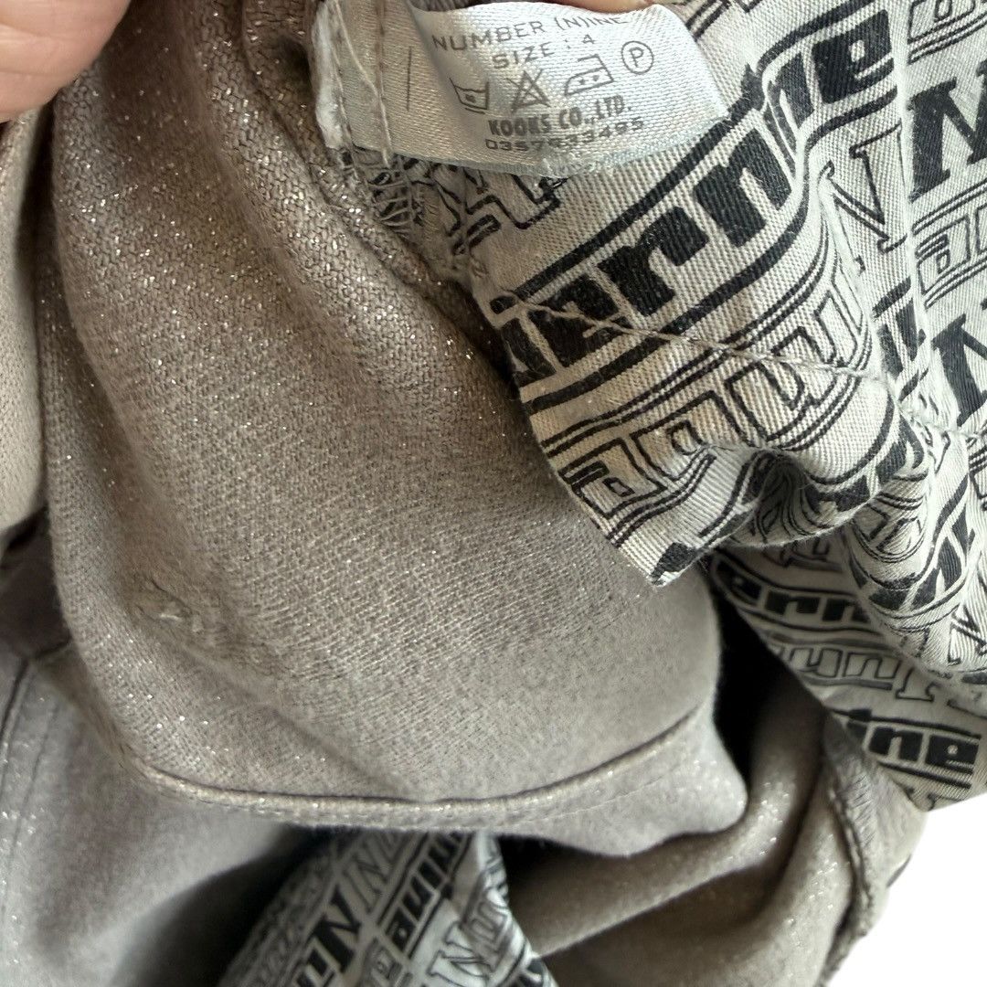 Number (N)ine Number (N)ine Autumn 2000 ‘Redisun’ Grey Glitter Denim Size US 29 - 5 Thumbnail