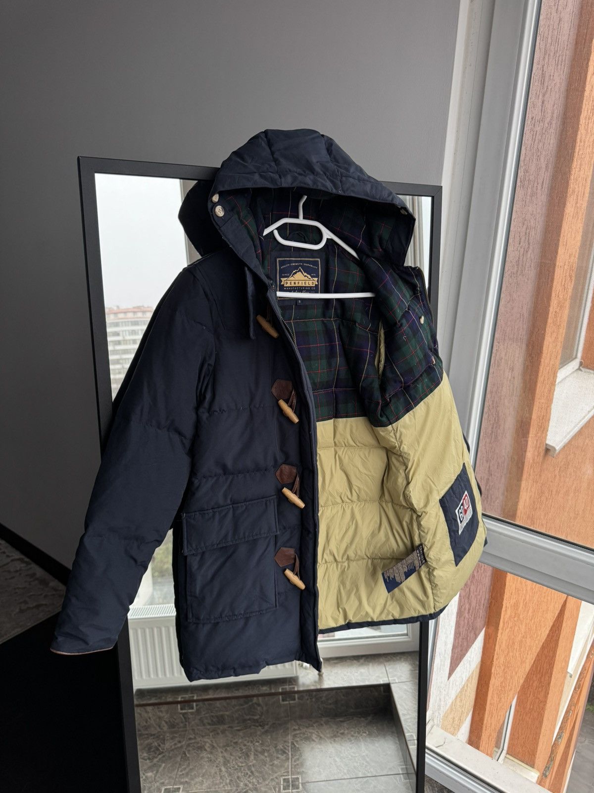 Penfield Penfield Men’s Navy Down Duffle Coat Hooded 60/40 Jacket Size US S / EU 44-46 / 1 - 7 Thumbnail
