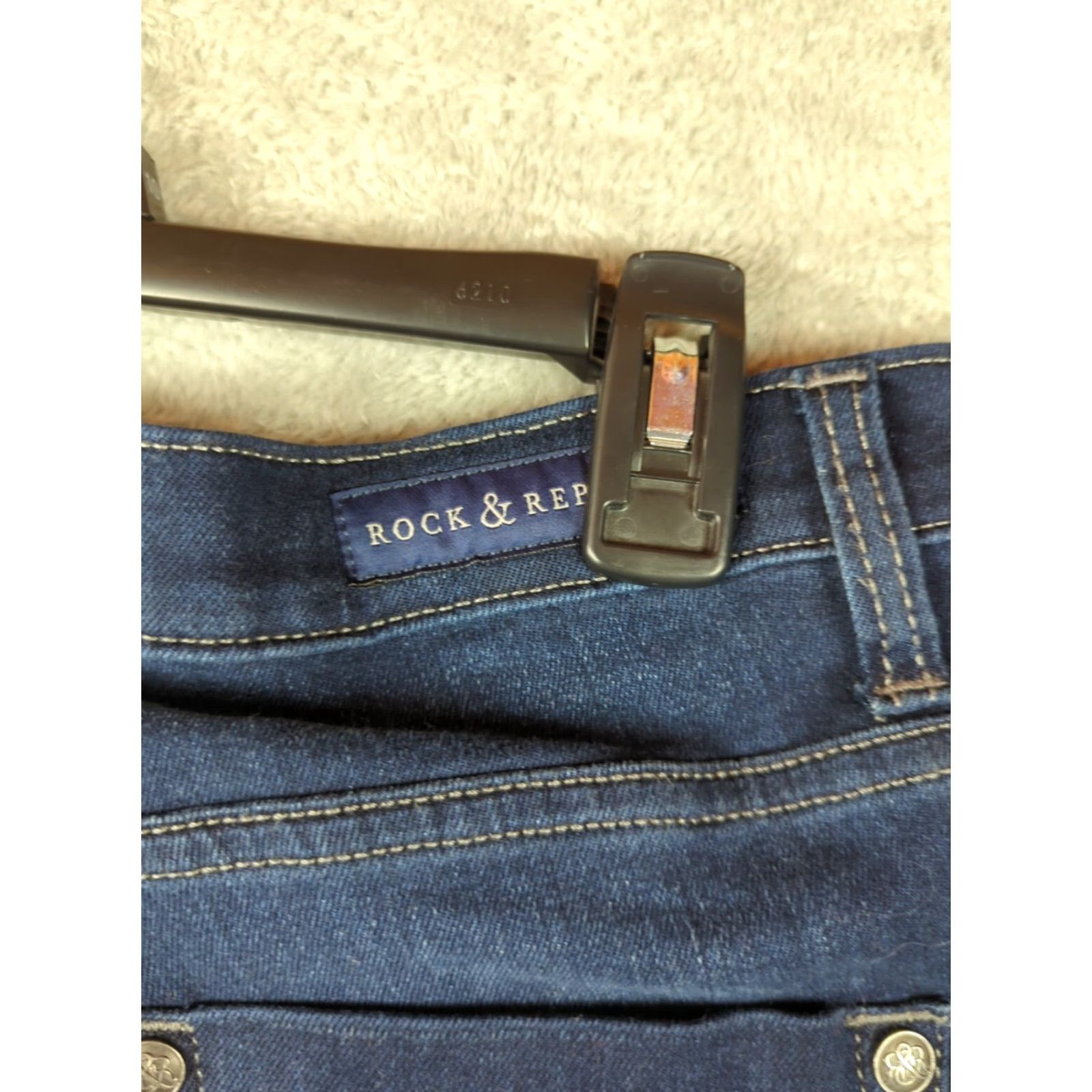 Vintage Rock & Republic Kashmiere Denim Skinny Jeans 8M Size 30" / US 8 / IT 44 - 7 Thumbnail