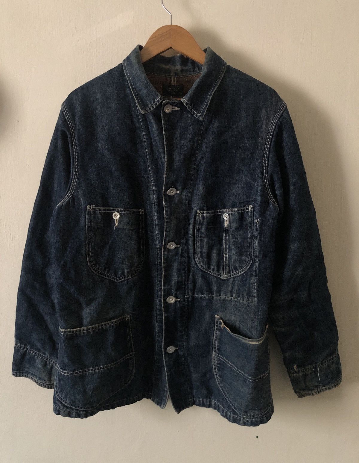 Japanese Brand Vintage Let It Ride ELT Japan Thrashed Chore Cowboy Jacket Size US M / EU 48-50 / 2 - 1 Thumbnail