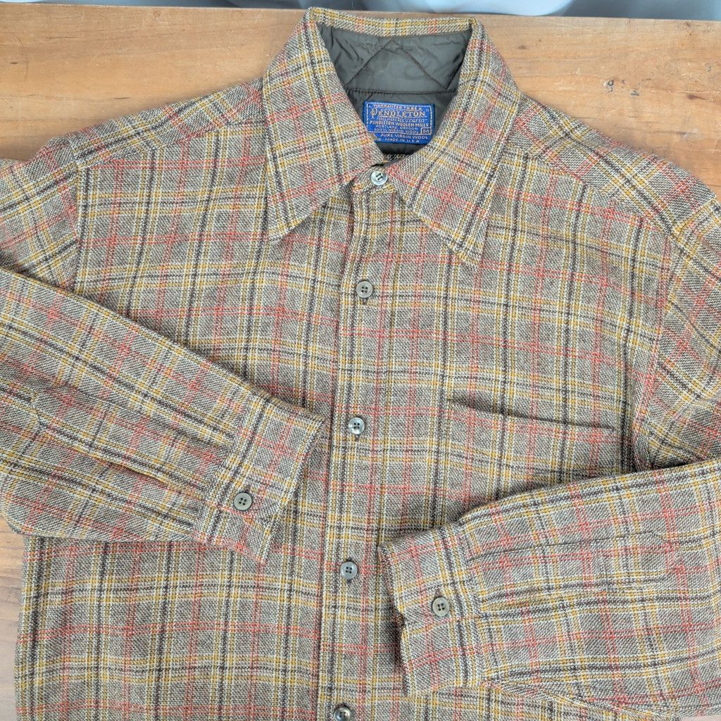 Pendleton × Vintage Men's Vintage Pendleton Wool Plaid Shirt Medium Size US M / EU 48-50 / 2 - 1 Thumbnail