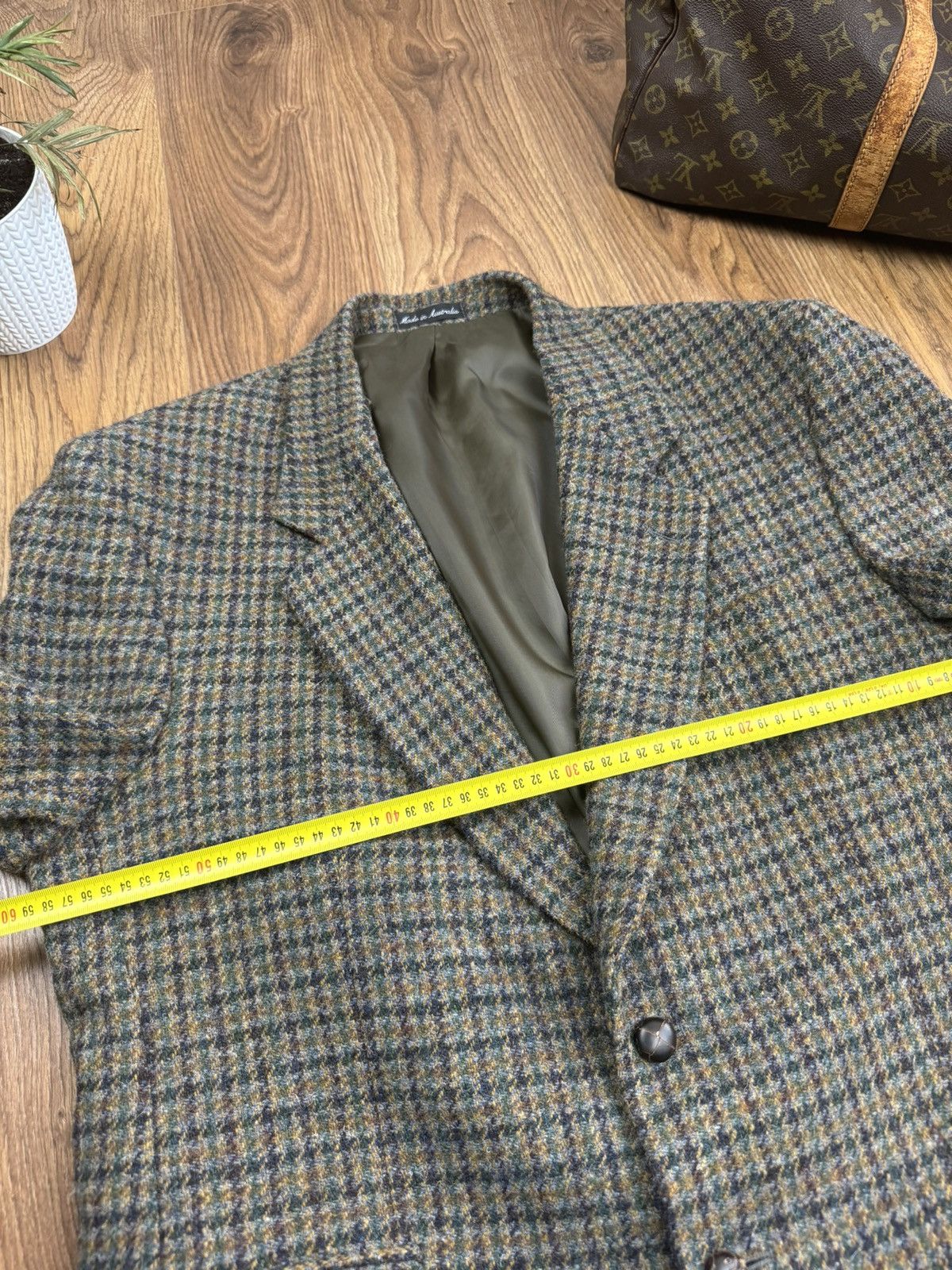Harris Tweed Vintage wool blazer Harris Tweed original retro item Size 50L - 4 Thumbnail