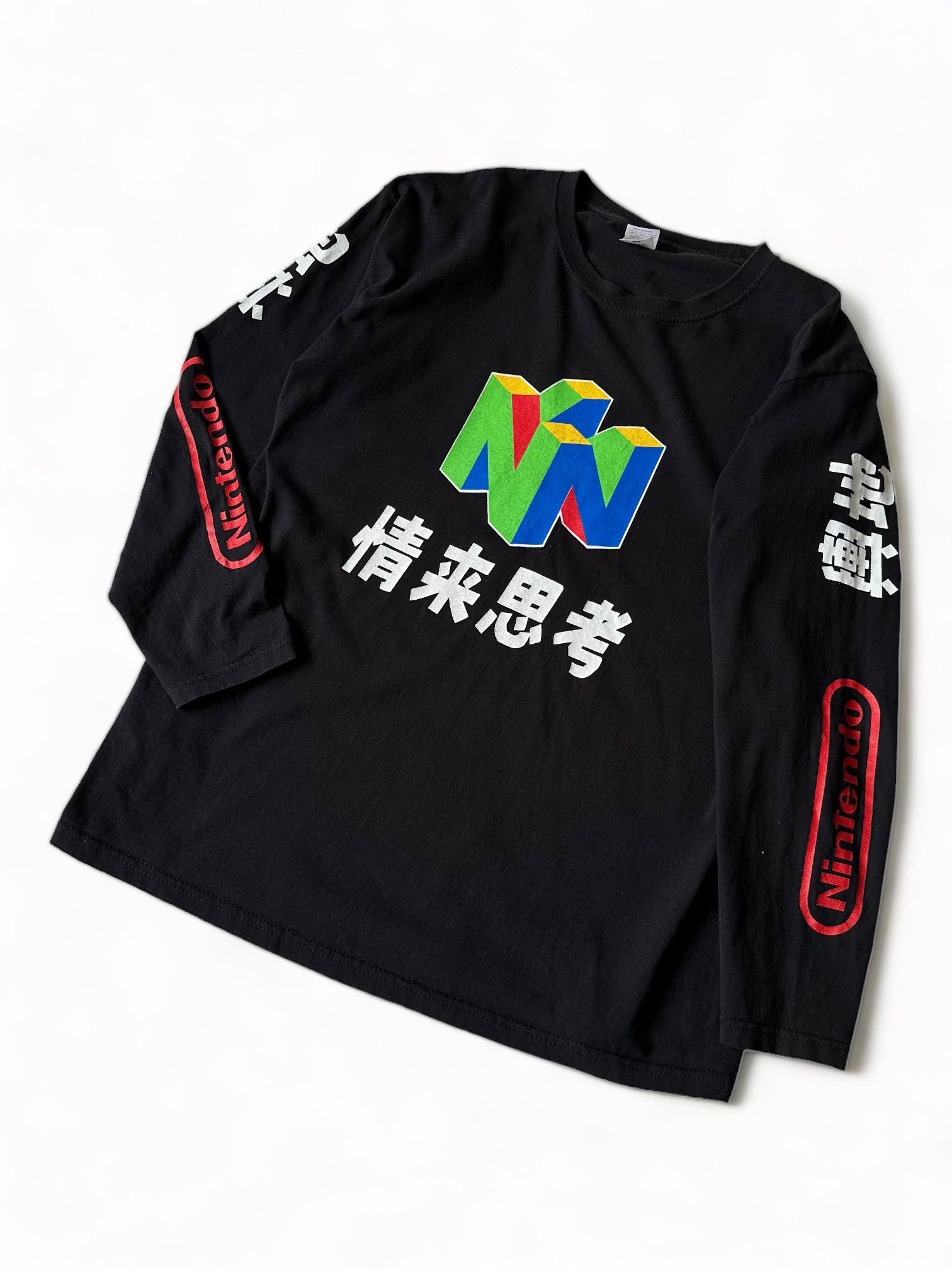 Nintendo × Vintage Vintage y2k Nintendo Long Sleeve Top (L) Size US L / EU 52-54 / 3 - 2 Thumbnail