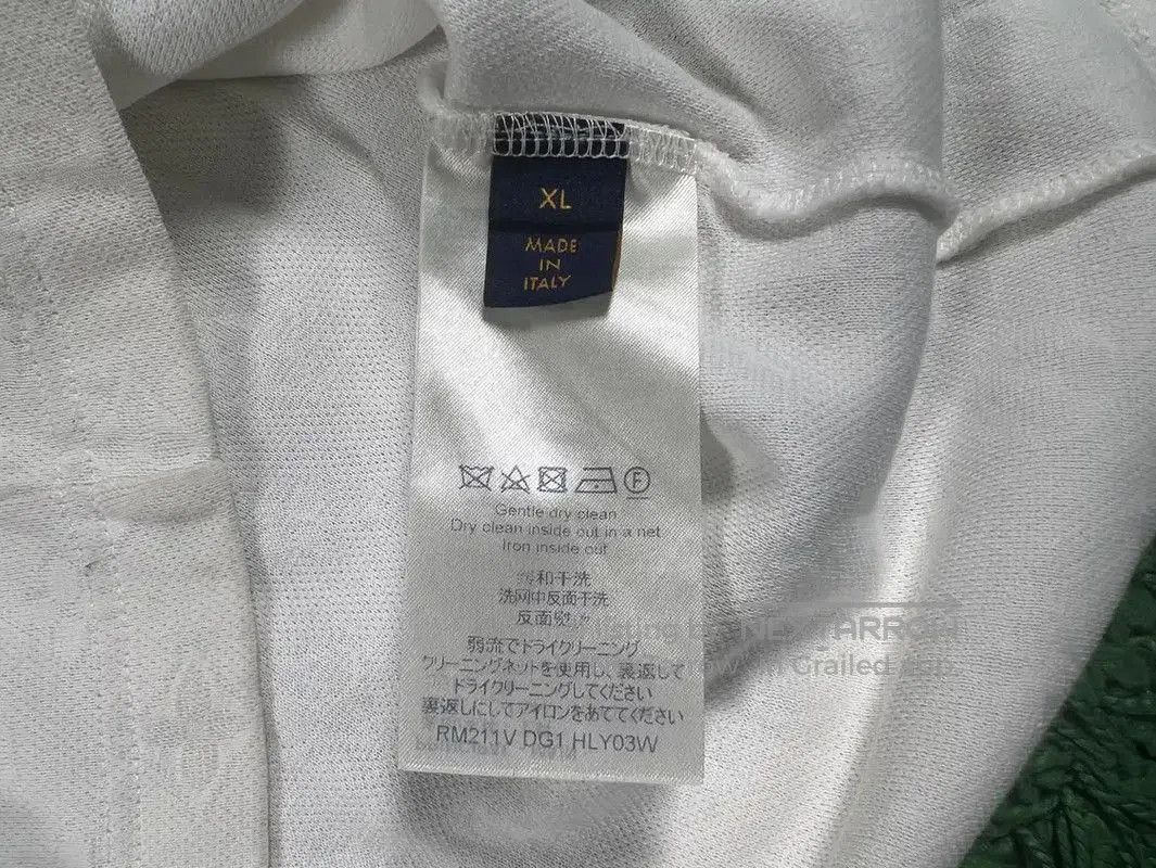 Louis Vuitton Louis Vuitton White XL Men's T-Shirt with Embroidery . Size US XL / EU 56 / 4 - 6 Thumbnail