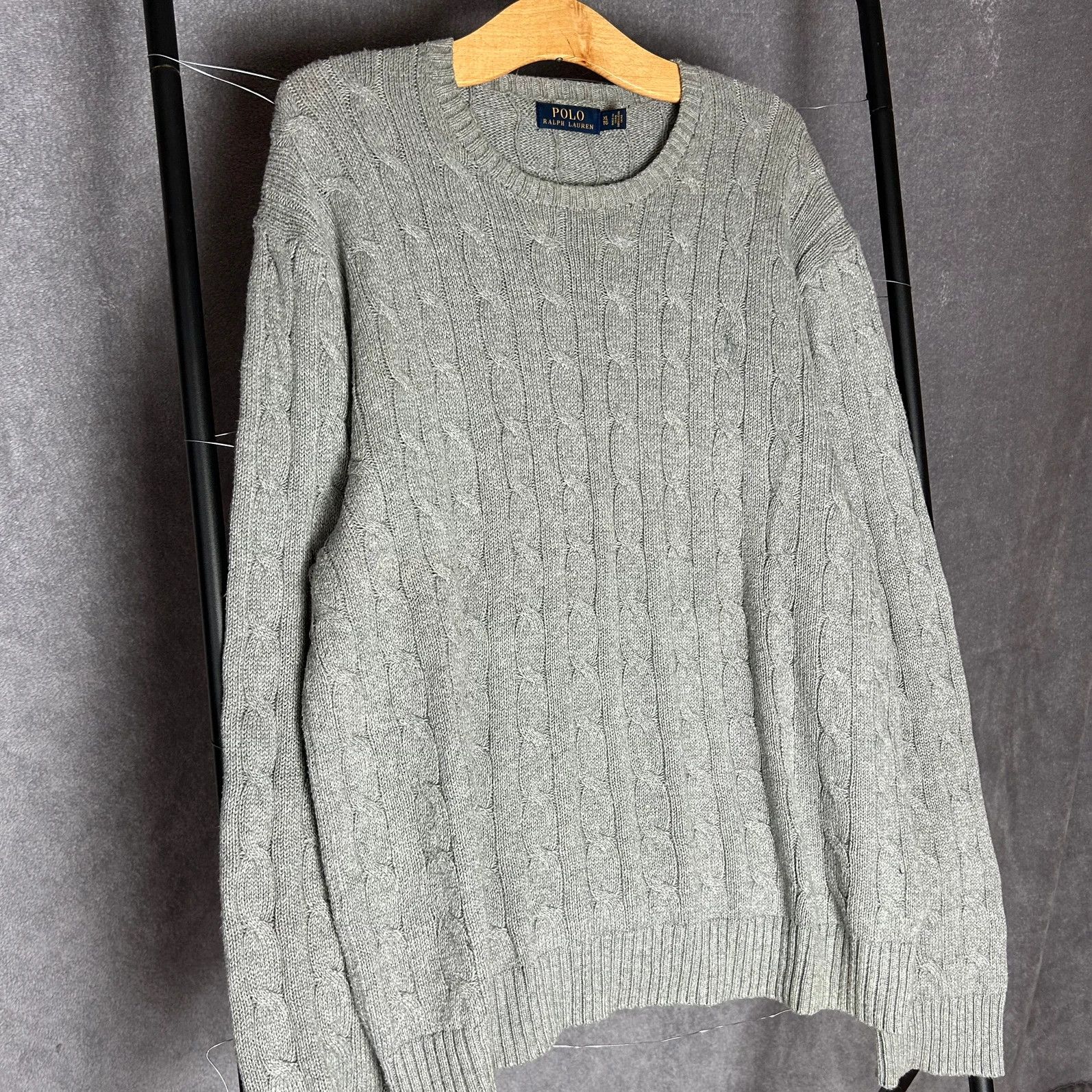Designer × Polo Ralph Lauren × Ralph Lauren Polo Ralph Lauren knitwear mini logo pony grey old money Size US XL / EU 56 / 4 - 5 Thumbnail