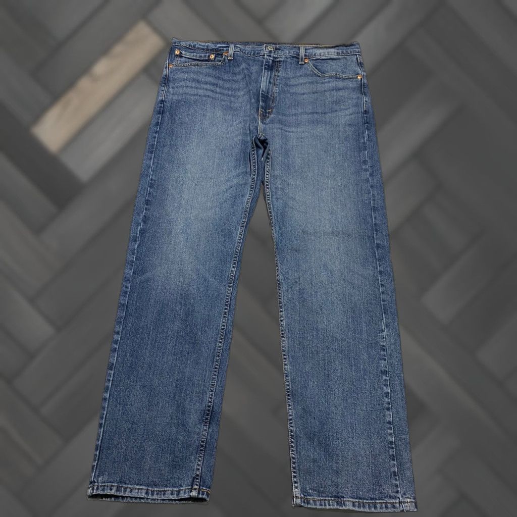 Levi's Levi's 505 Jeans Straight Men W40/L32 Medium Wash Denim Size US 40 / EU 56 - 1 Thumbnail
