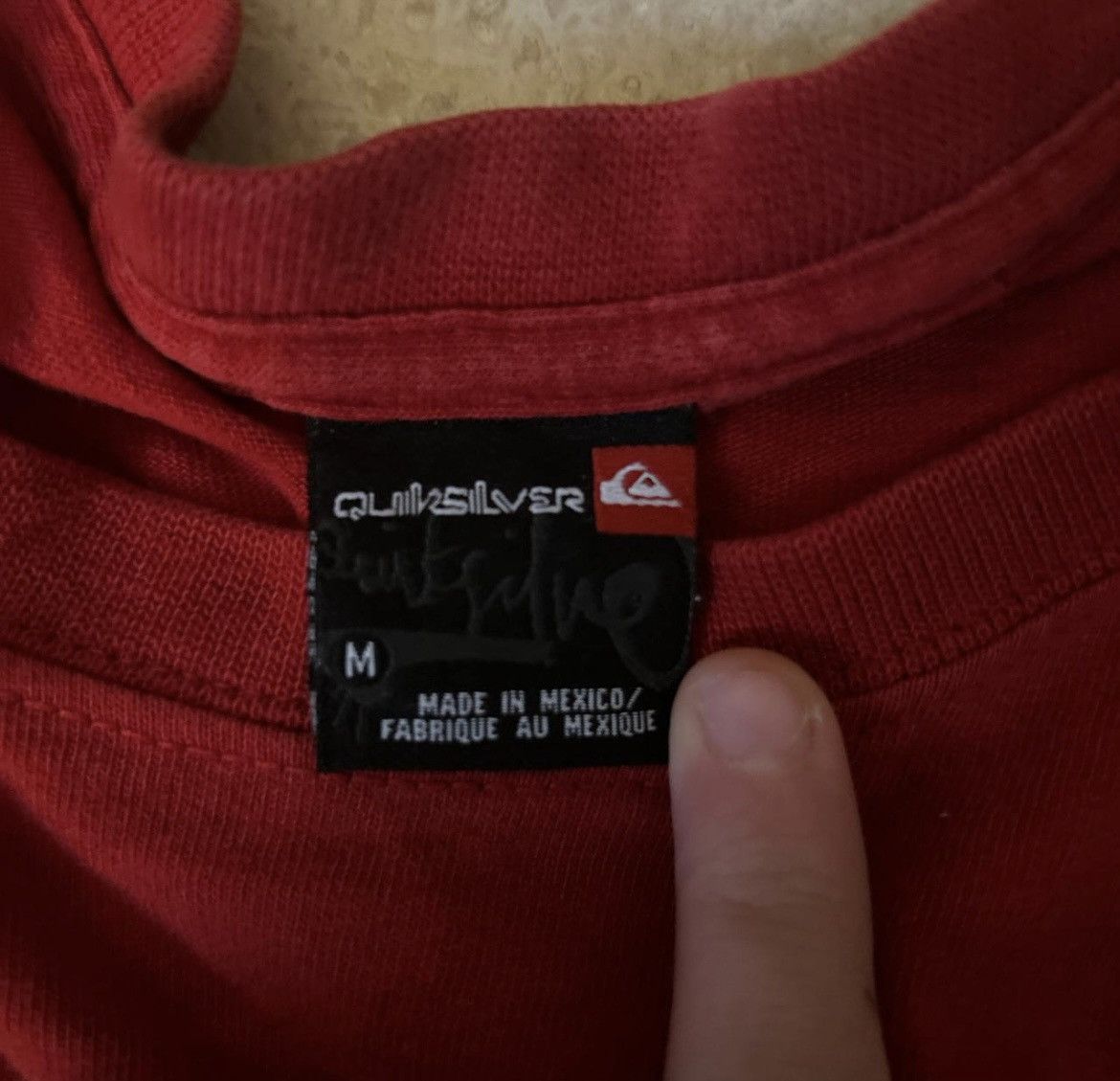 Quicksilver VINTAGE RED QUICKSILVER SURF T Size US M / EU 48-50 / 2 - 3 Thumbnail